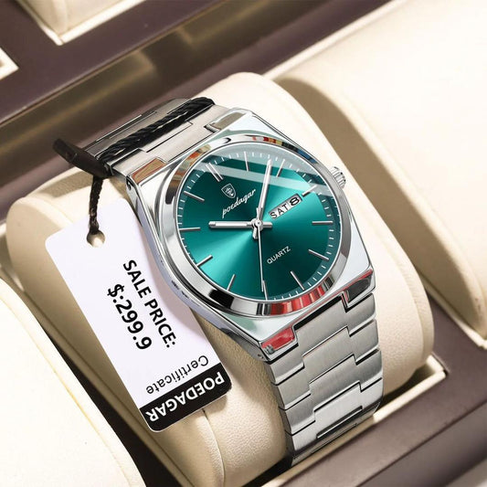 MEN POEDAGAR CHAIN WRISTWATCH with box & bag