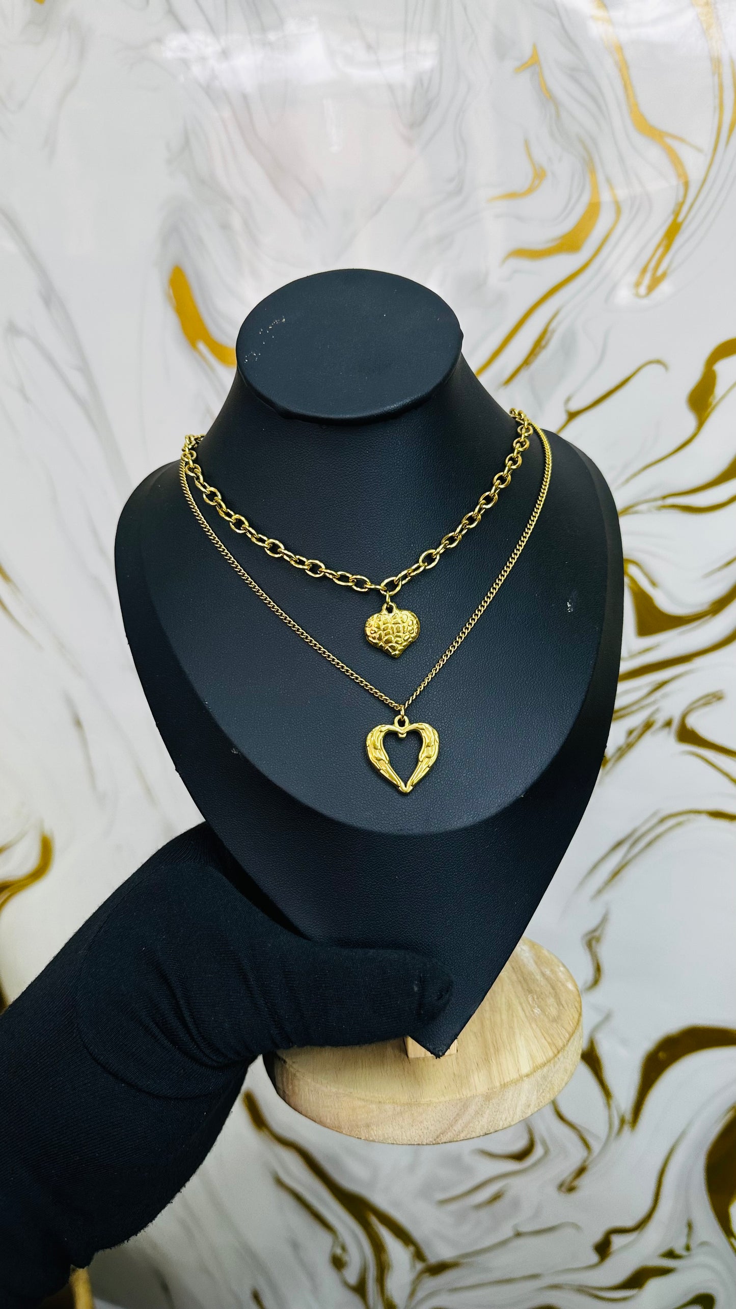 Layered Necklace (stainless steel)
