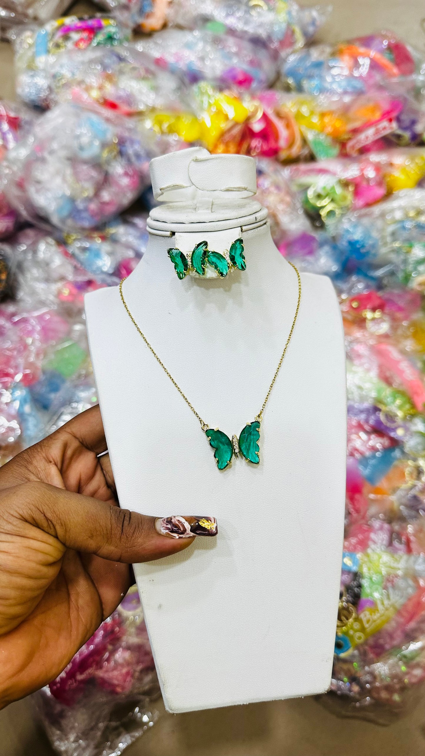 🦋Crystal butterfly Jewelry