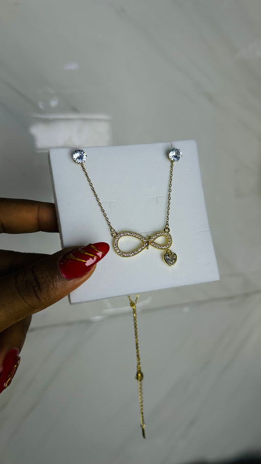 Small CZ Necklace (gold)