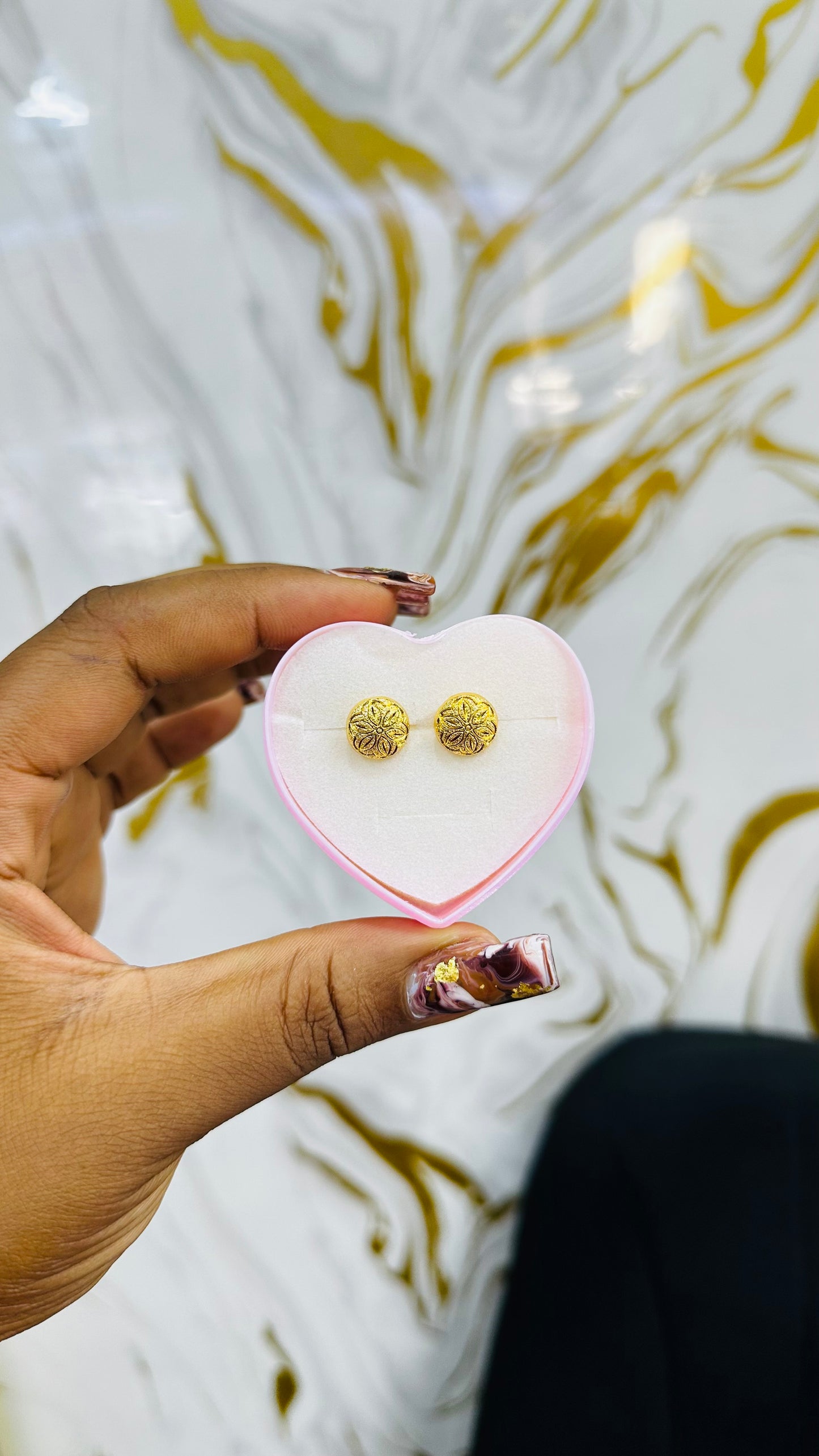 Gold Stud Earrings