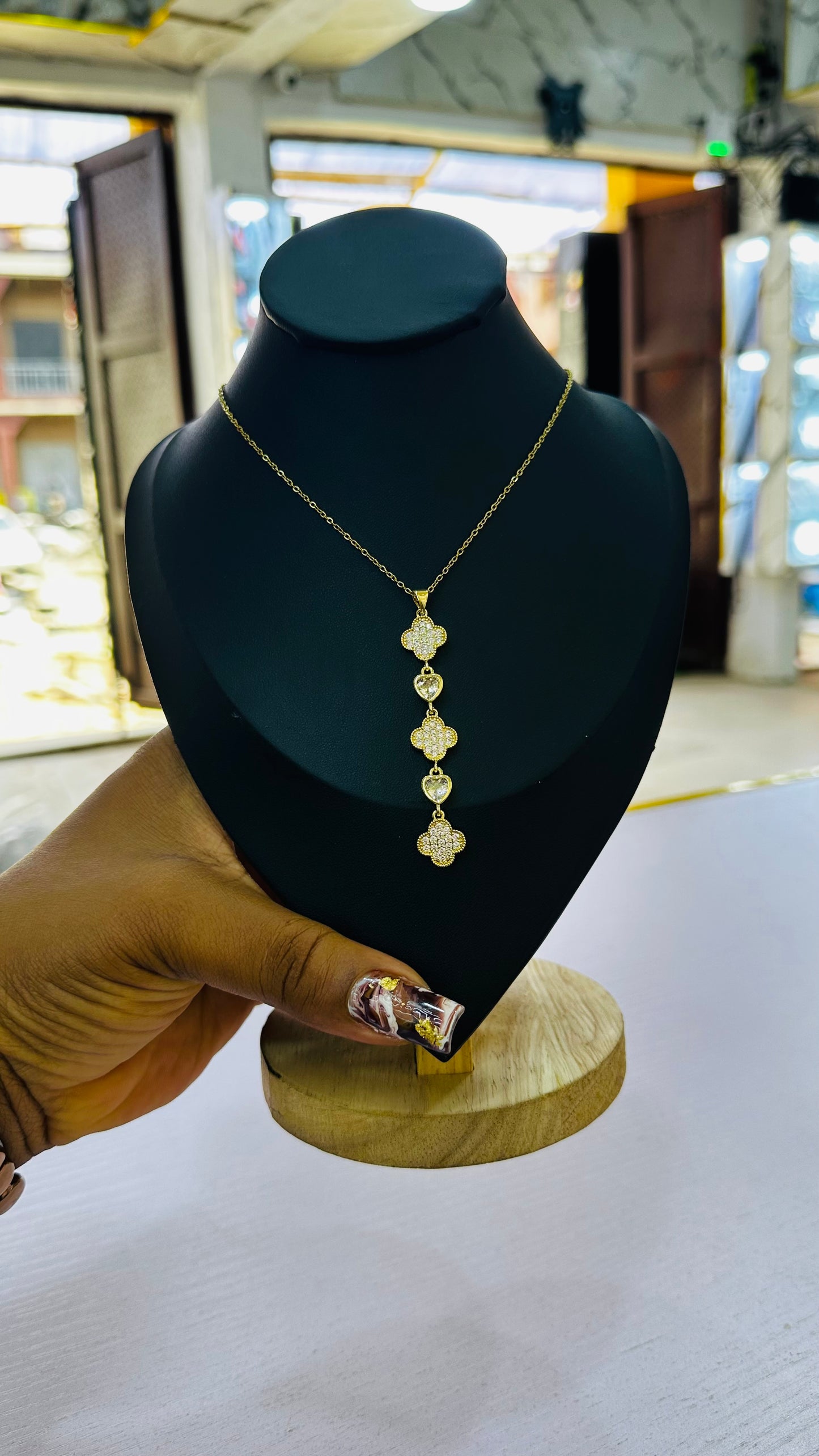 Zirconia Drop Necklace