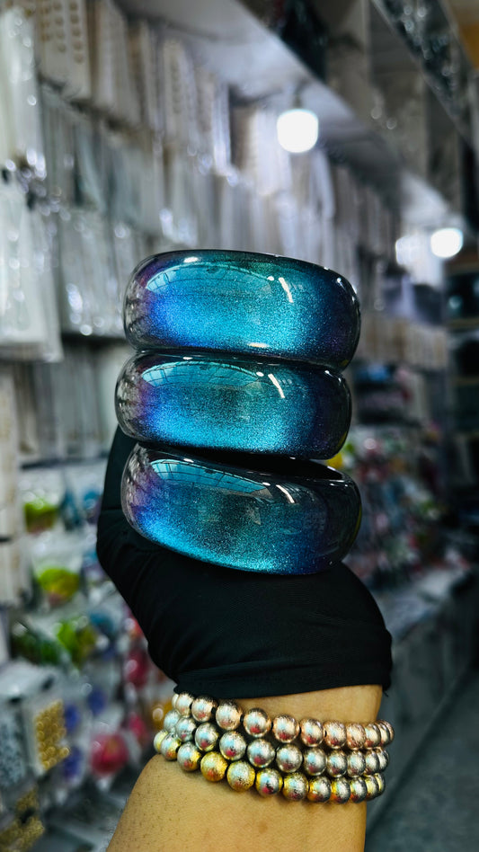 Ceramic glitter bangle (navy blue)