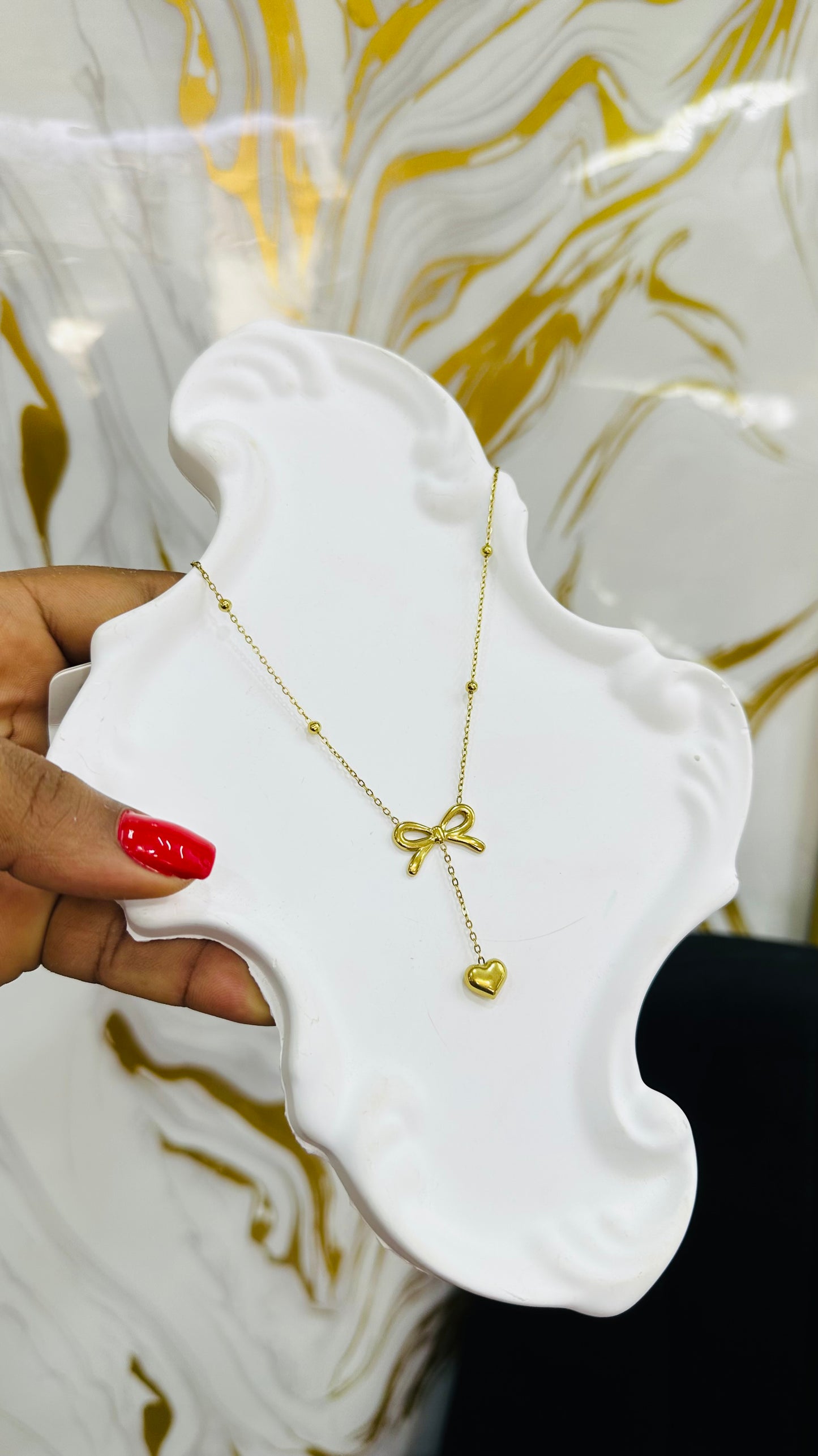 Drop Steel Necklace