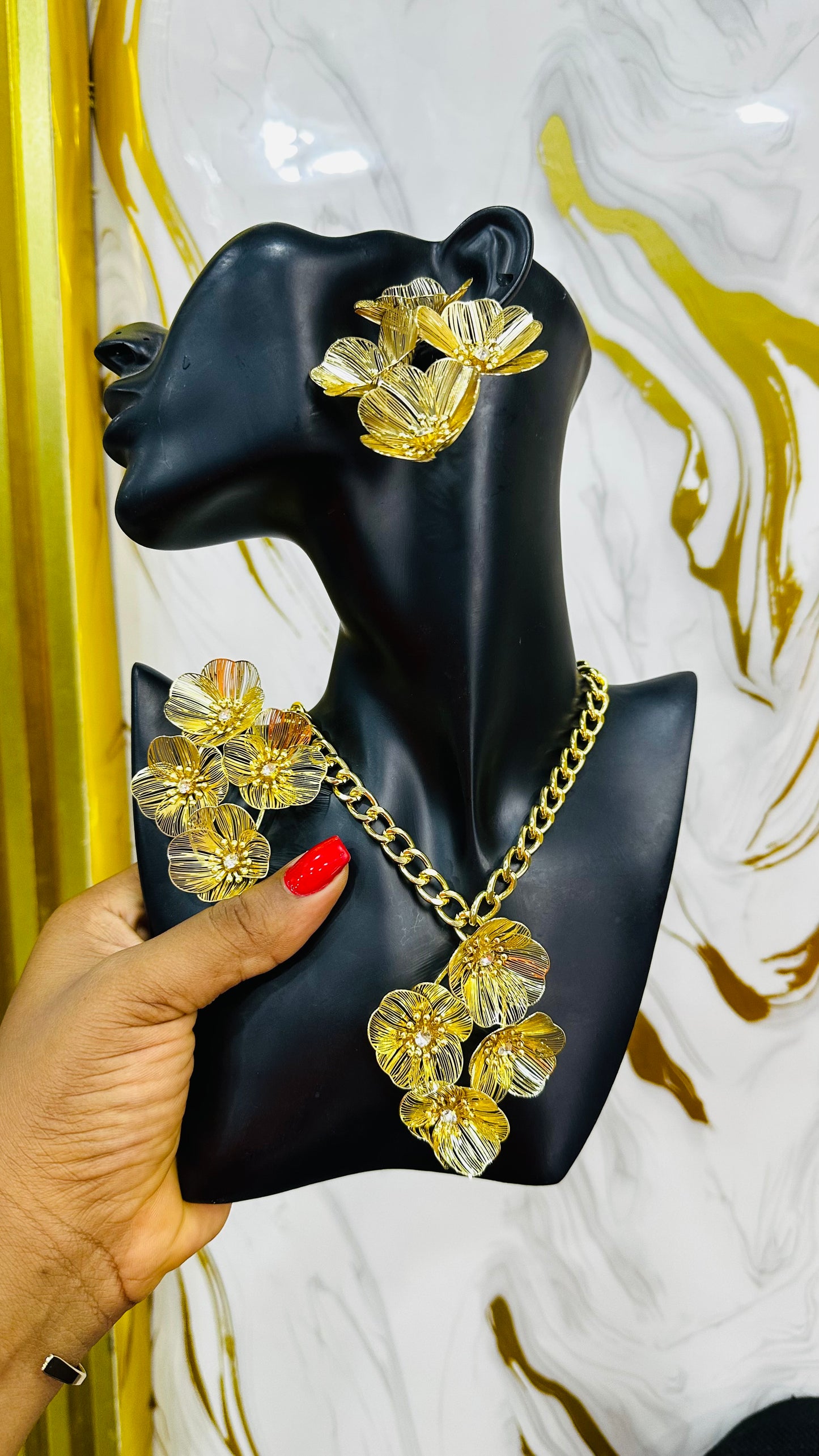Metal Flower Jewelry