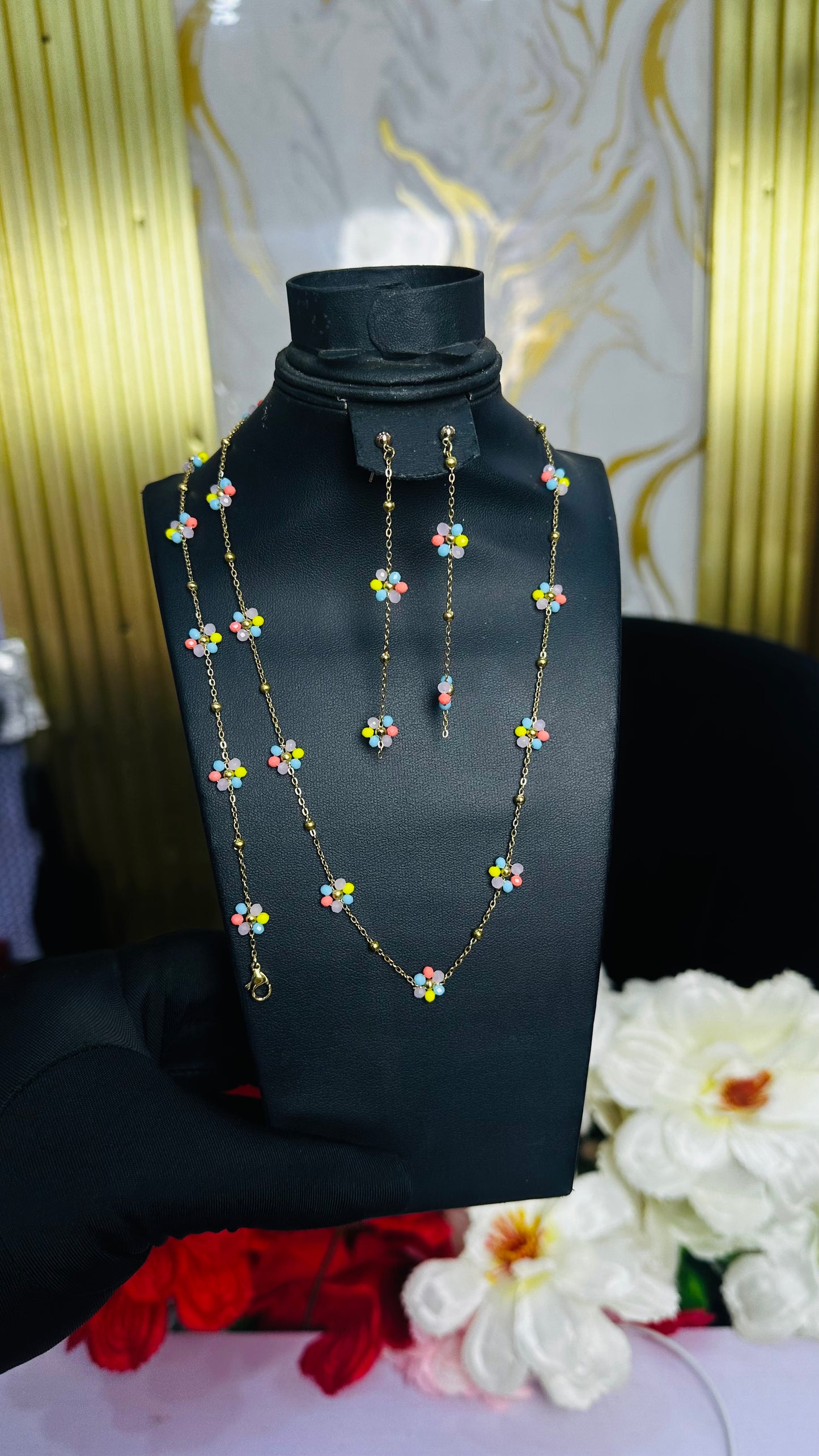 Dainty Flower Jewelry (set)