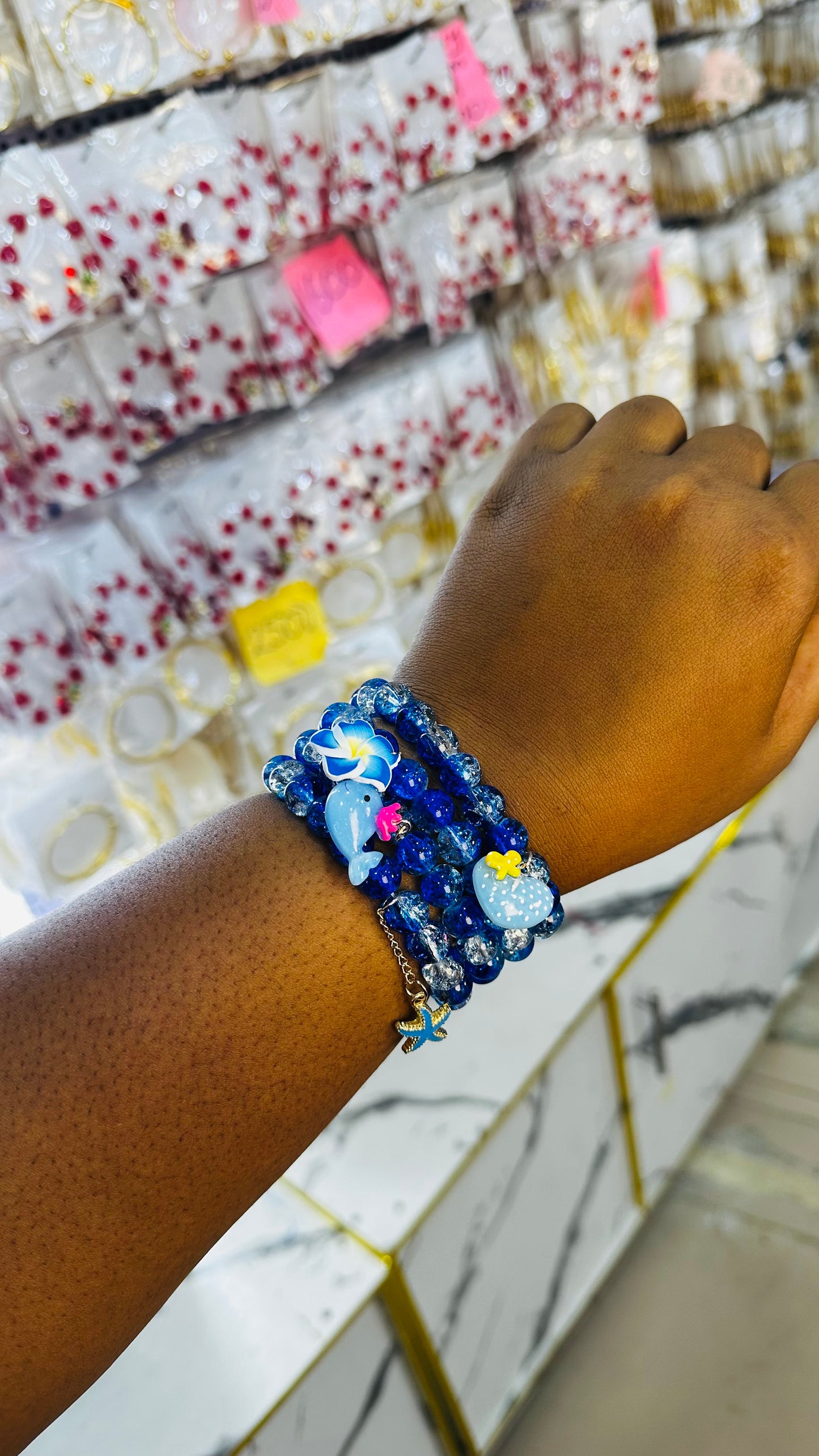 Crystal bead set