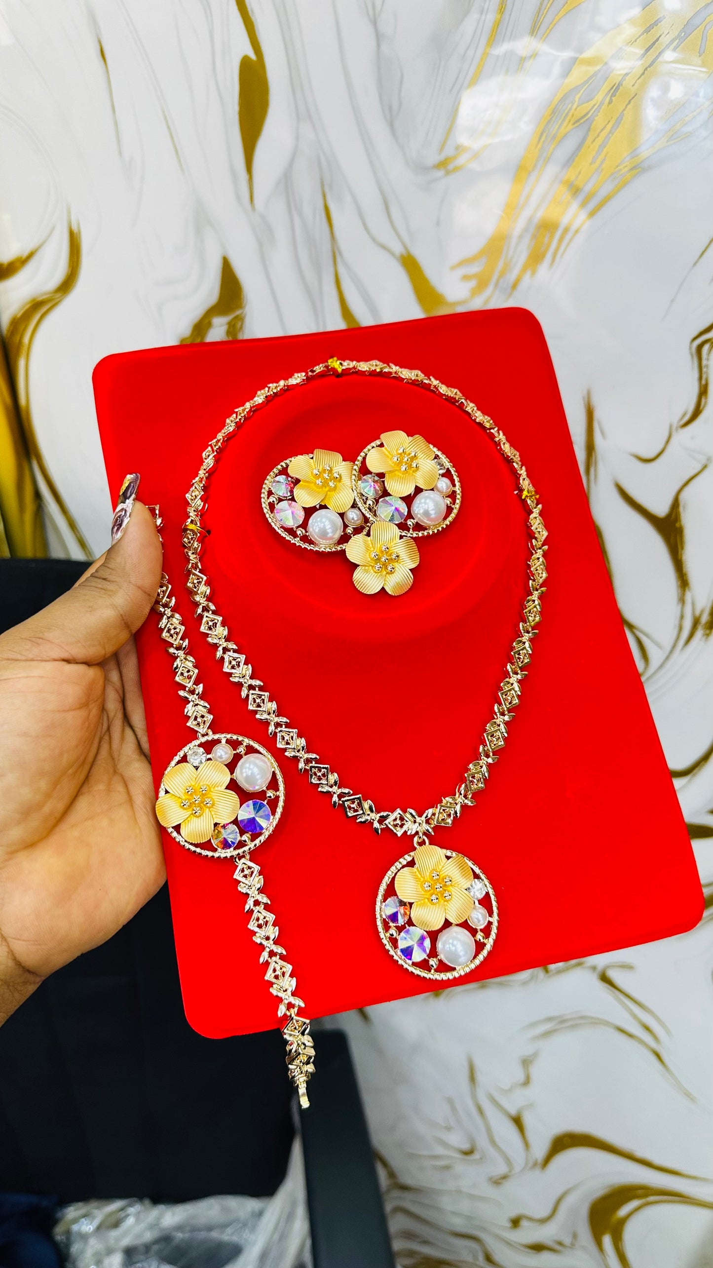 Zirconia Party Jewelry Set