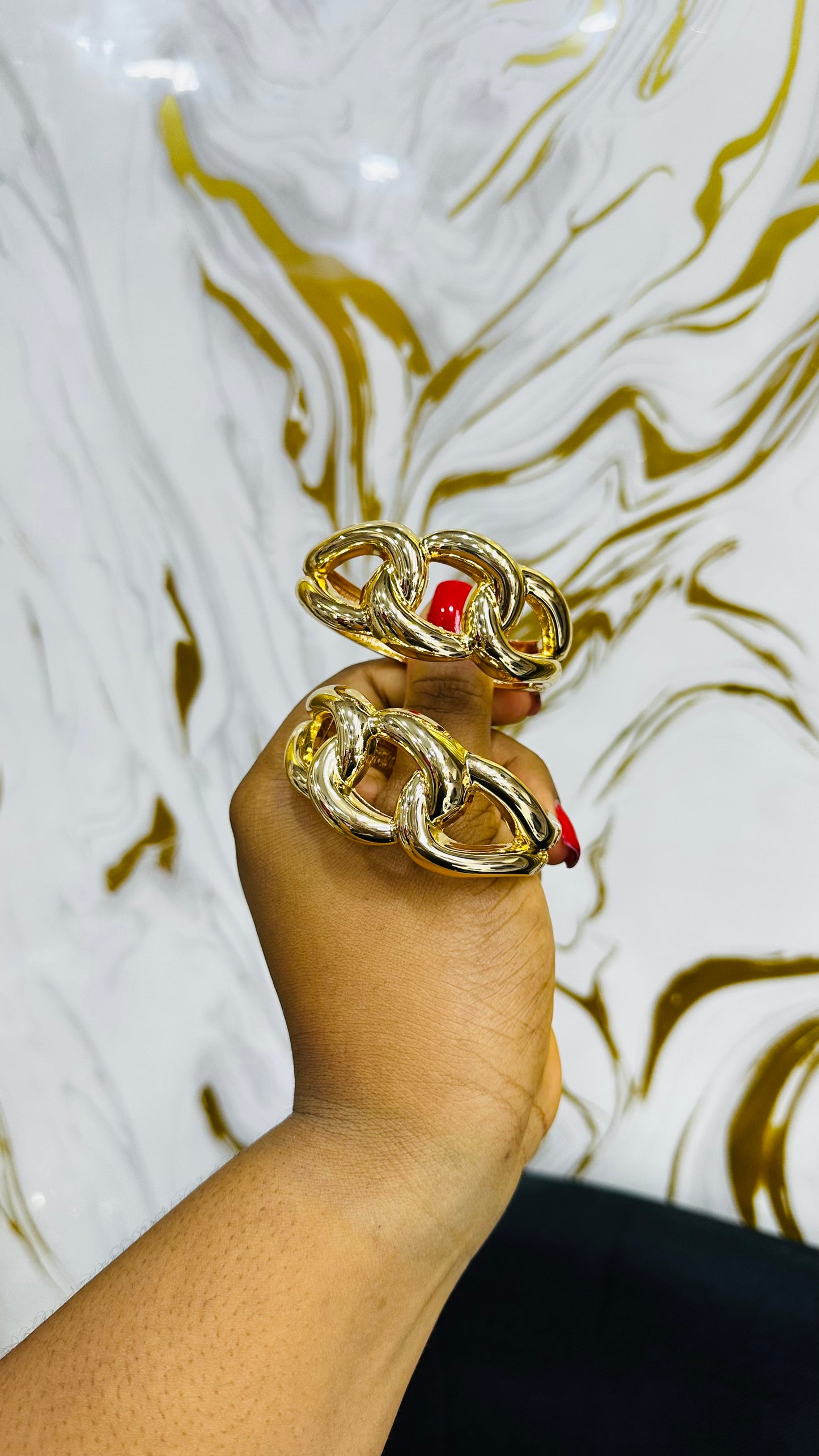 Chunky bangles (gold)