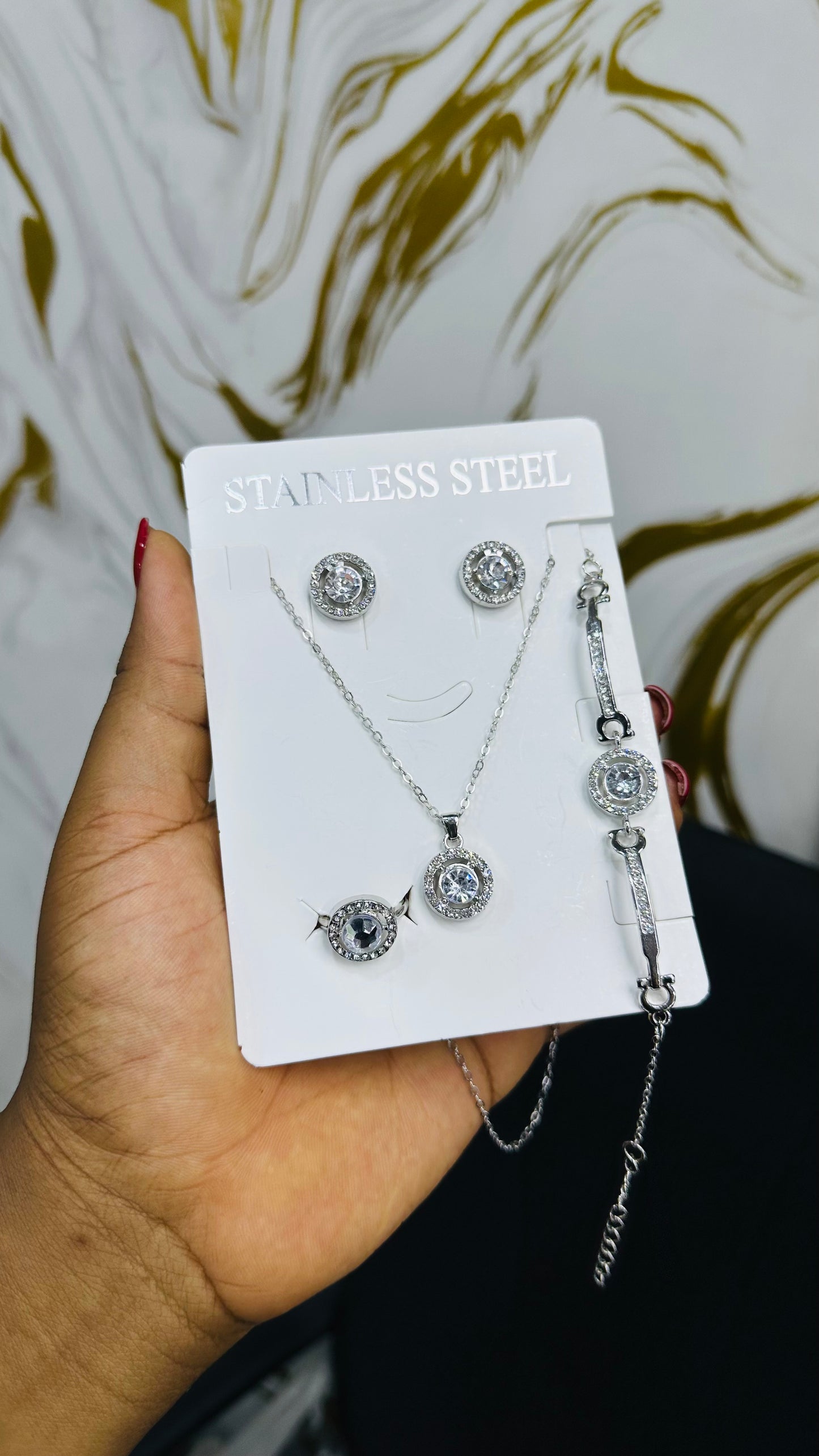 Quick stone Jewelry set