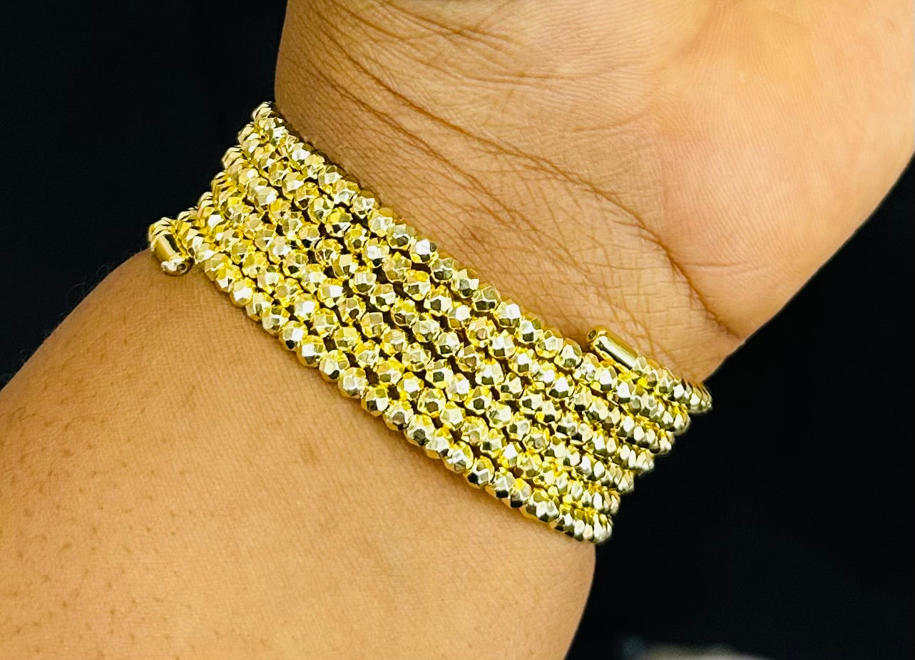Diamond cutz Spiral bangle