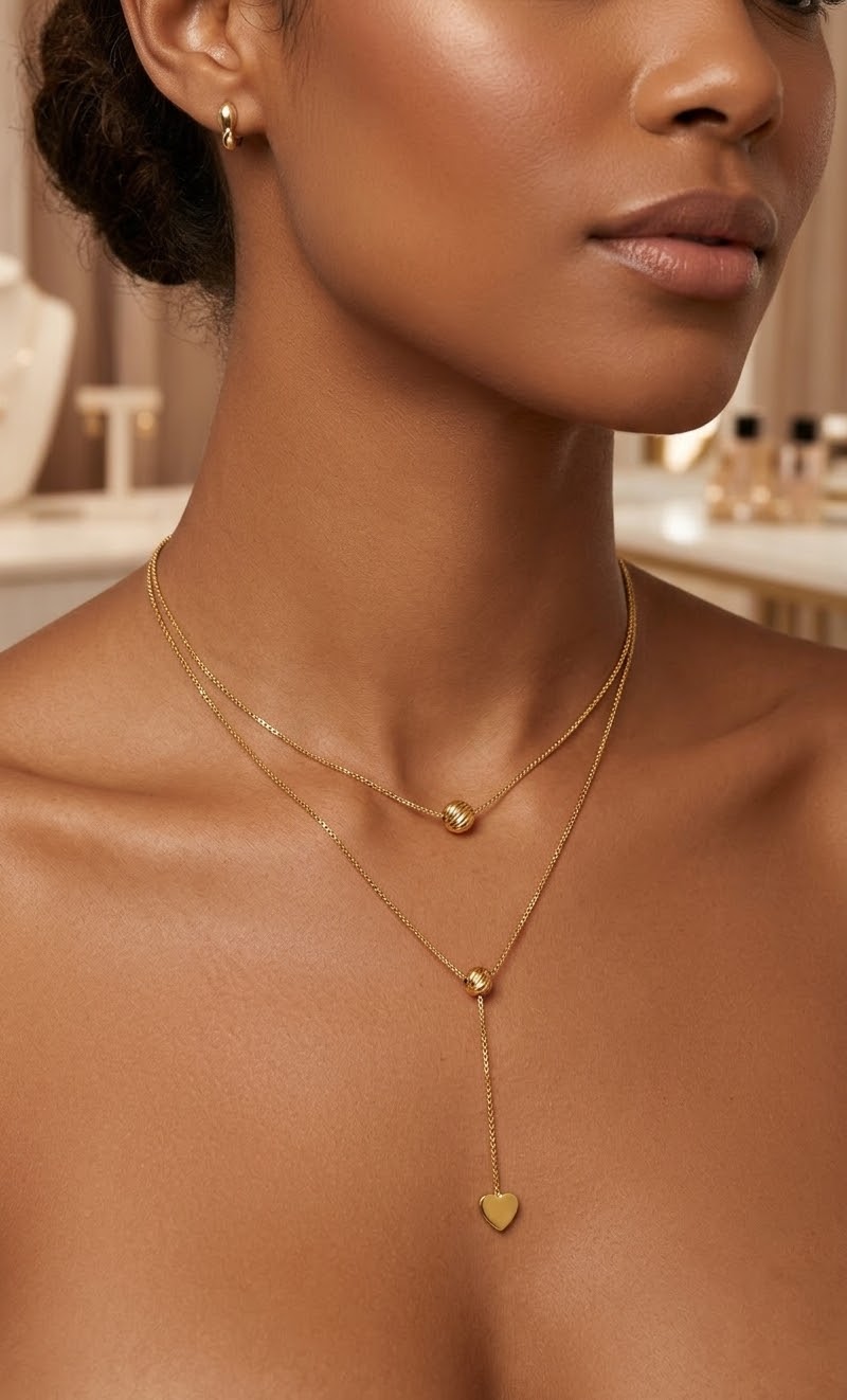 Double Layer Stainless Steel Necklace