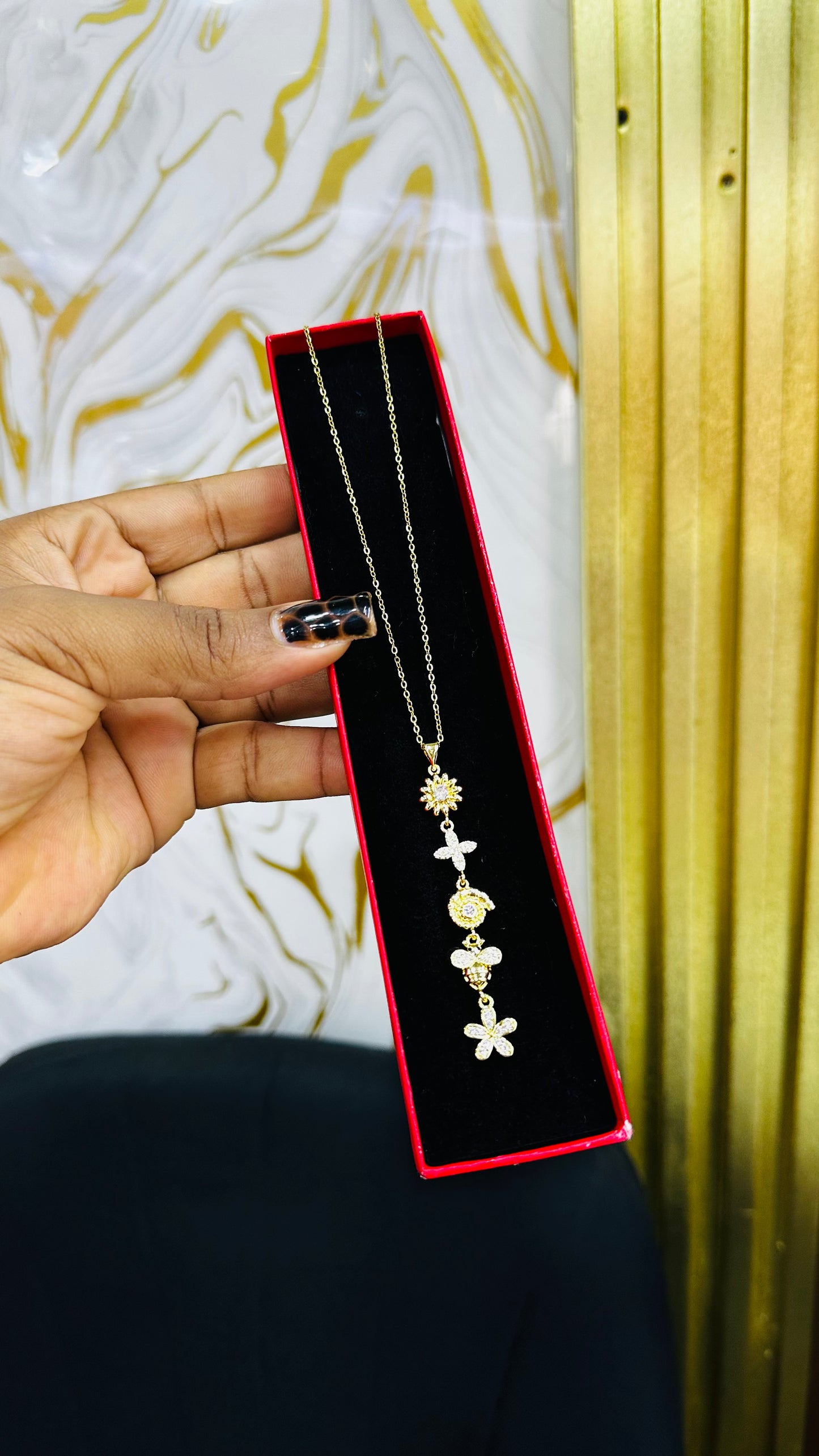 Zirconia Drop Necklaces