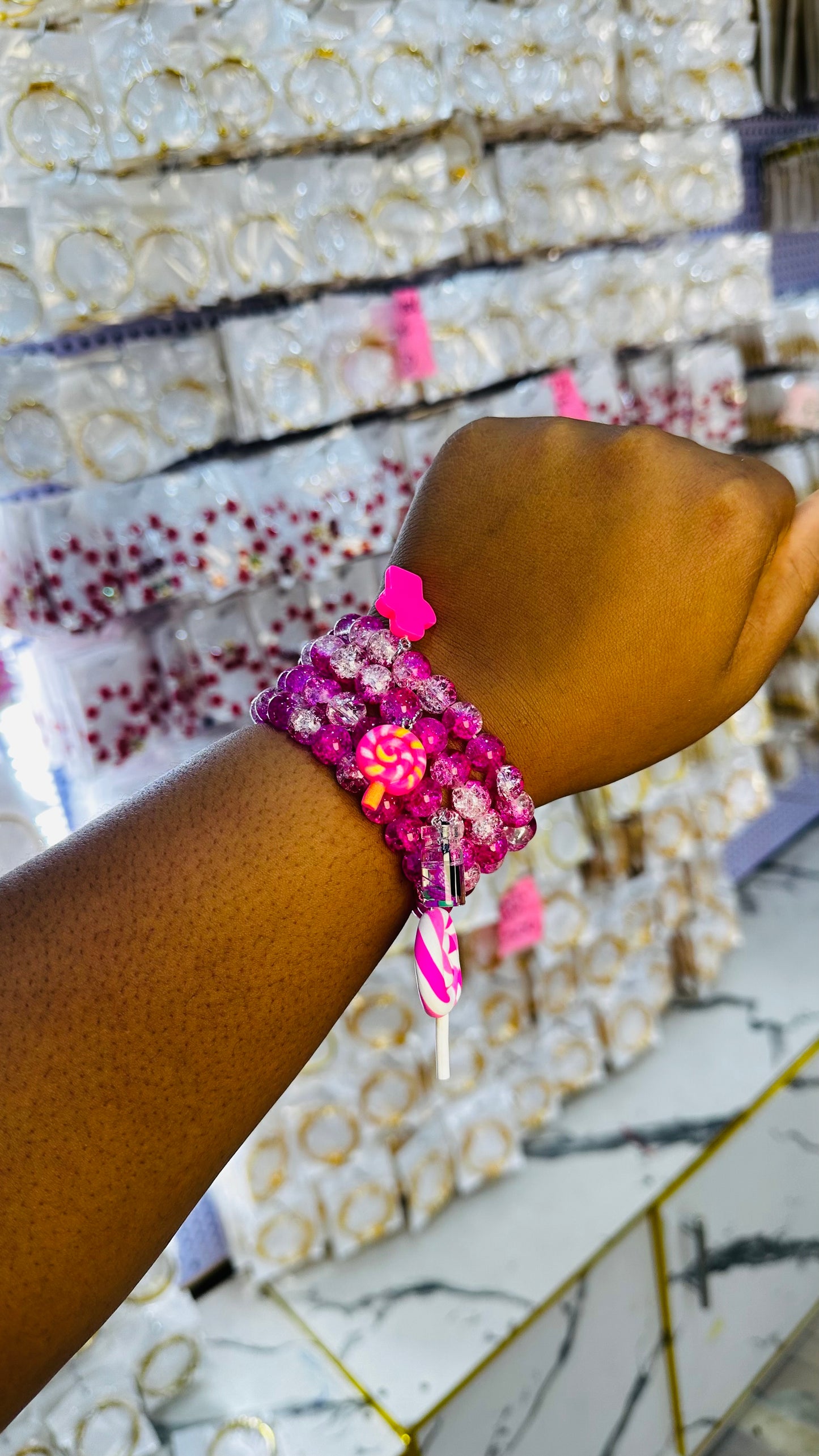 Crystal bead set