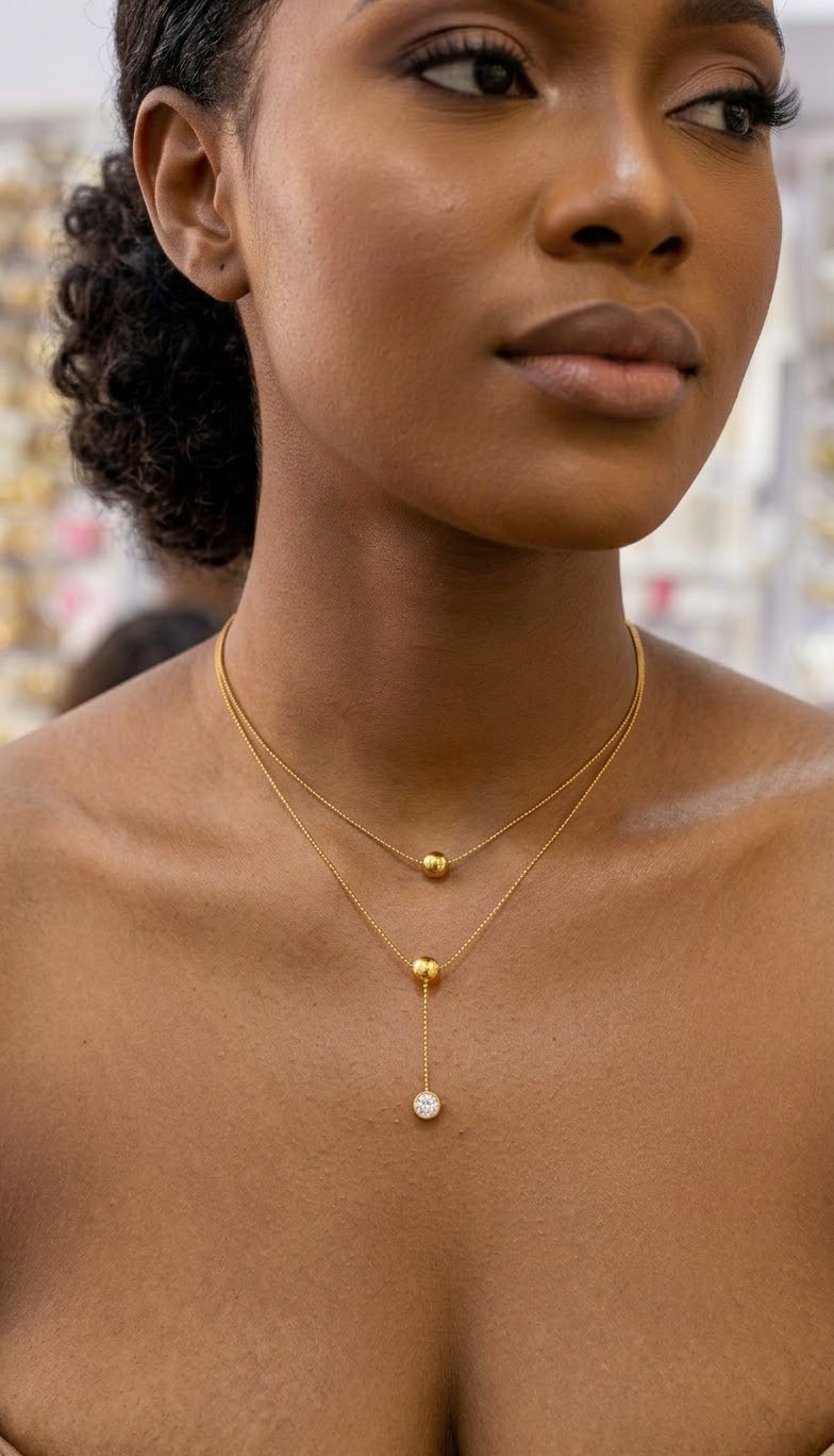 Double Layer Stainless Steel Necklace