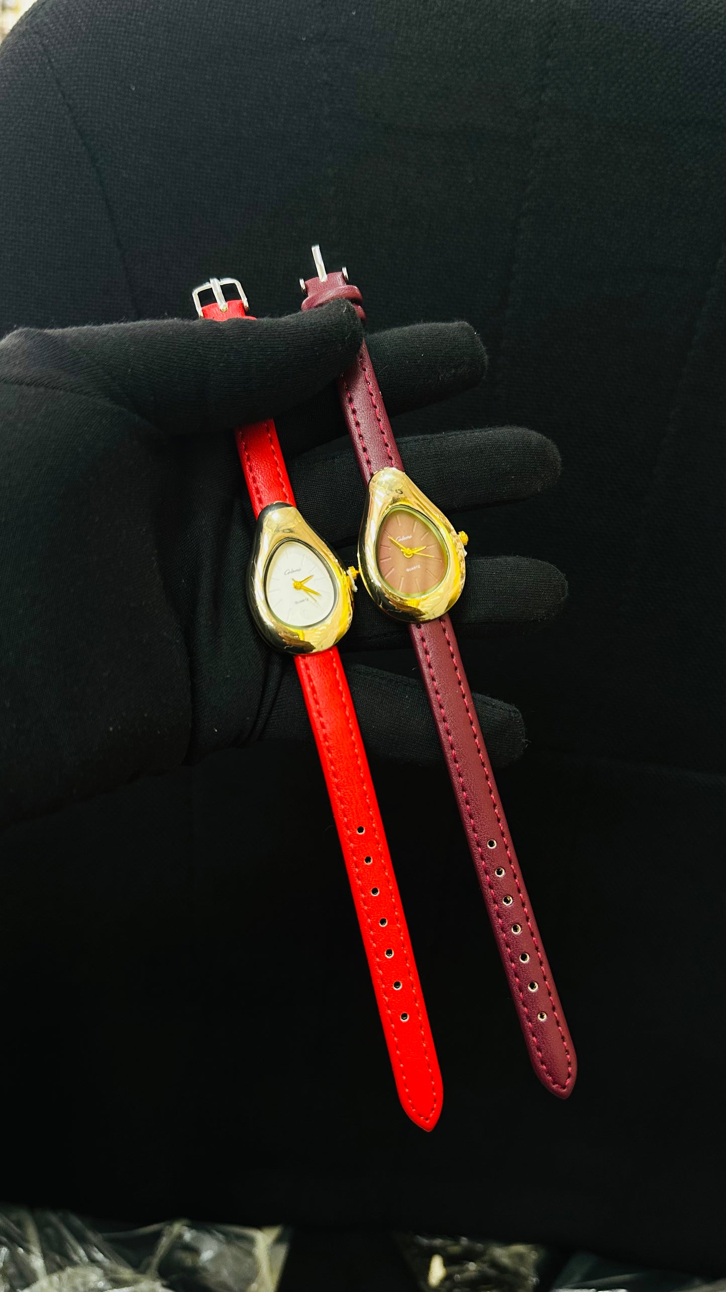 Stock ladies leather Wristwatch (MOQ 10 pcs)