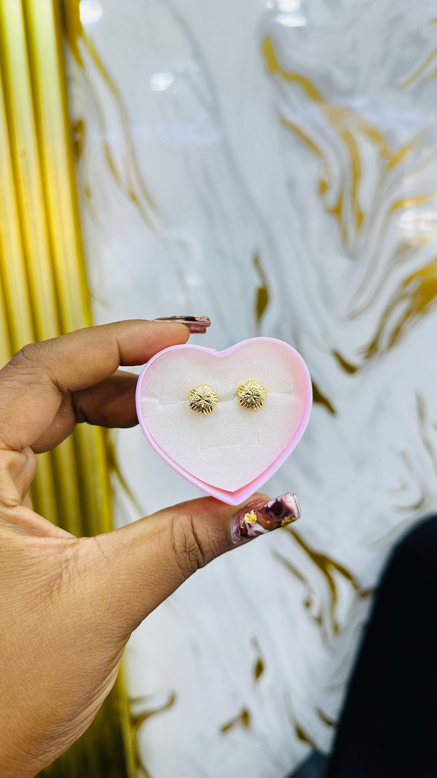 Gold Stud Earrings