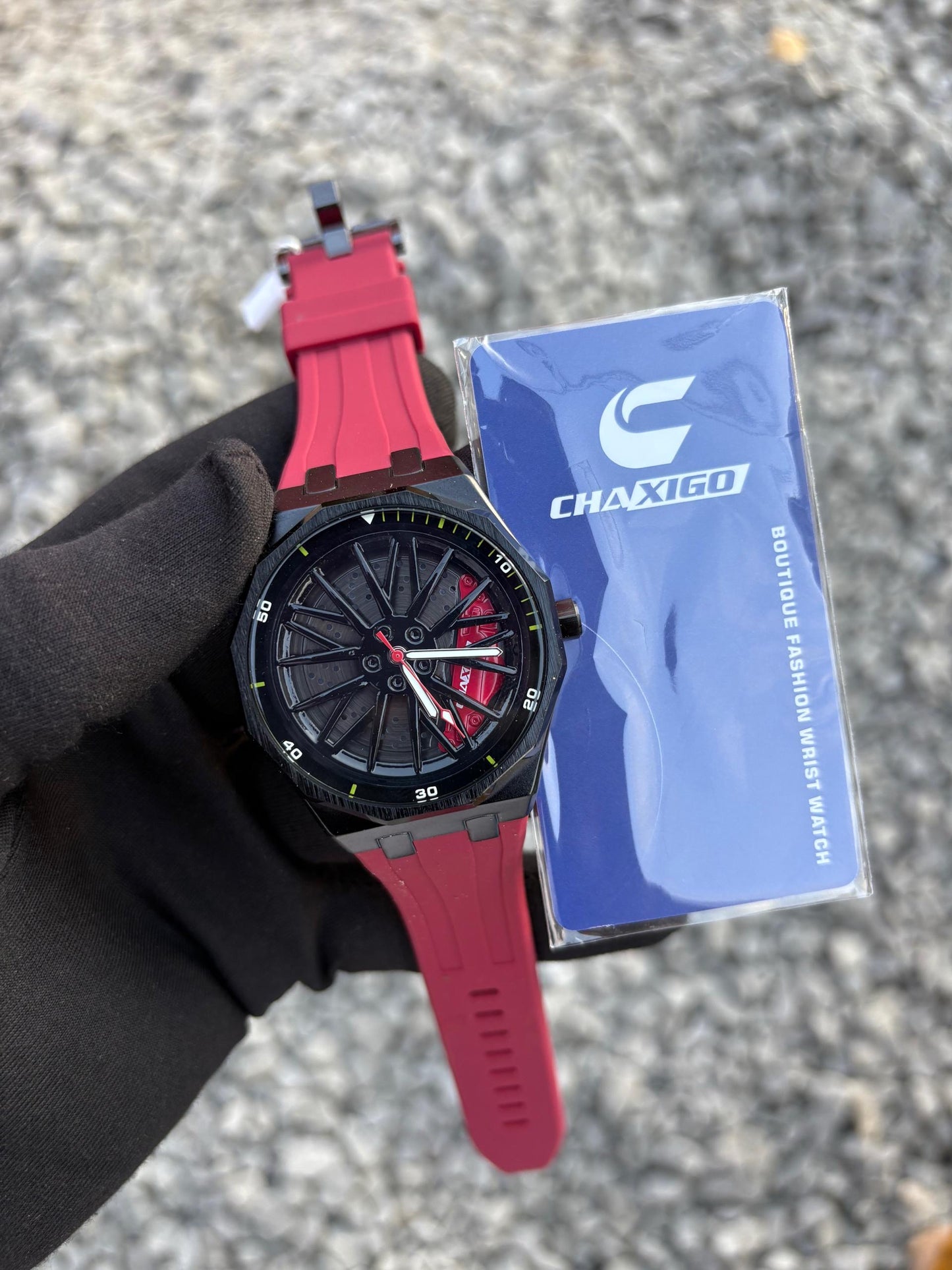 CHAXIGO WRISTWATCH (rubber strap) fully boxed