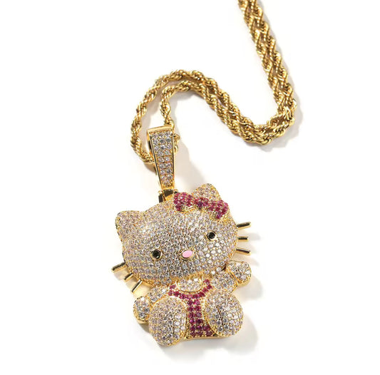 Big Kitty Pendant & Chain