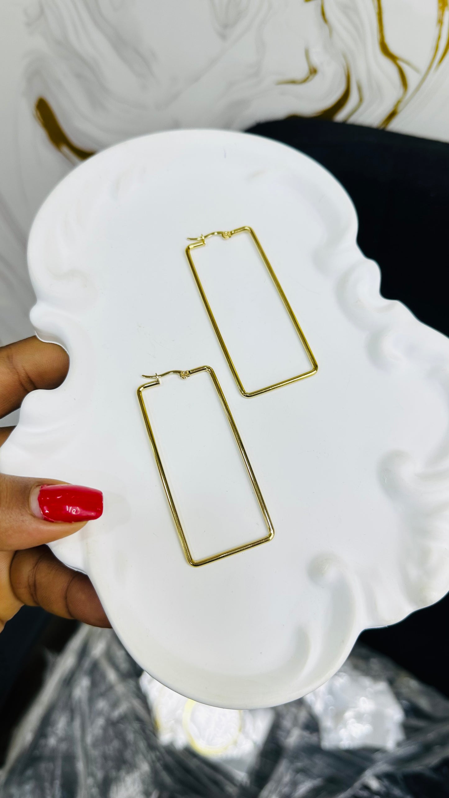 Steel Shapes Earrings (big size)