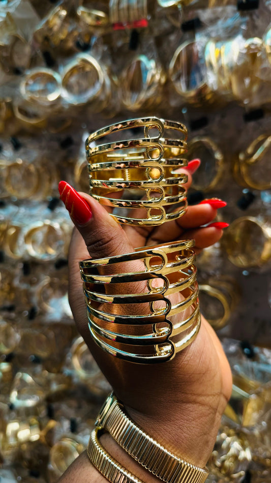 Chunky bangles (gold)
