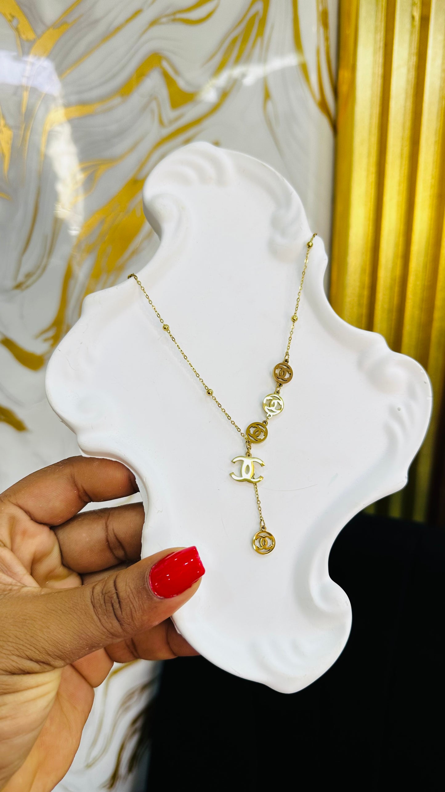 Drop Steel Necklace