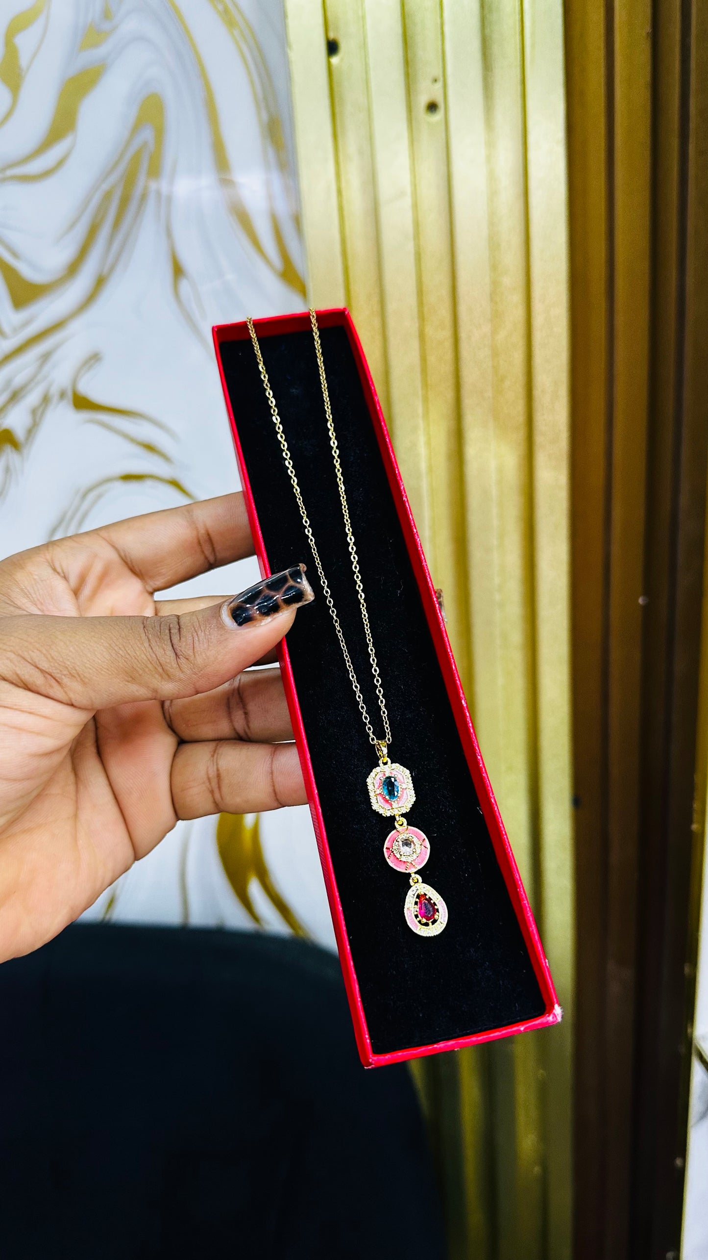 Zirconia Drop Necklaces