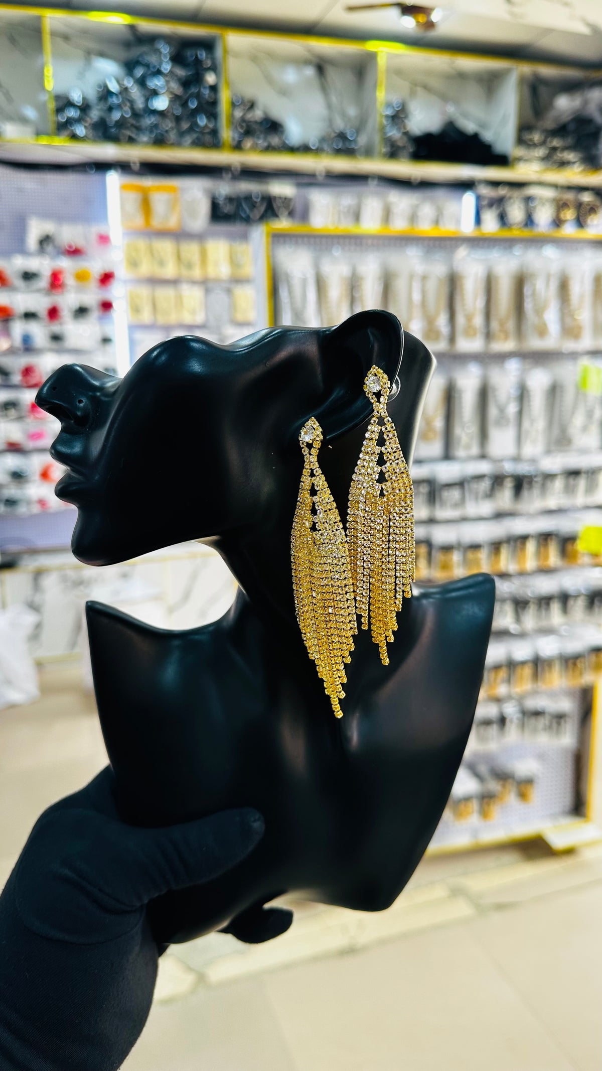 Bridal Zirconia drop Earrings (gold version)