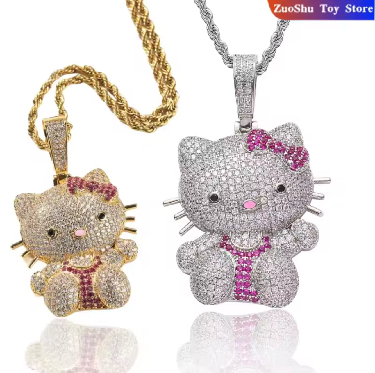 Big Kitty Pendant & Chain