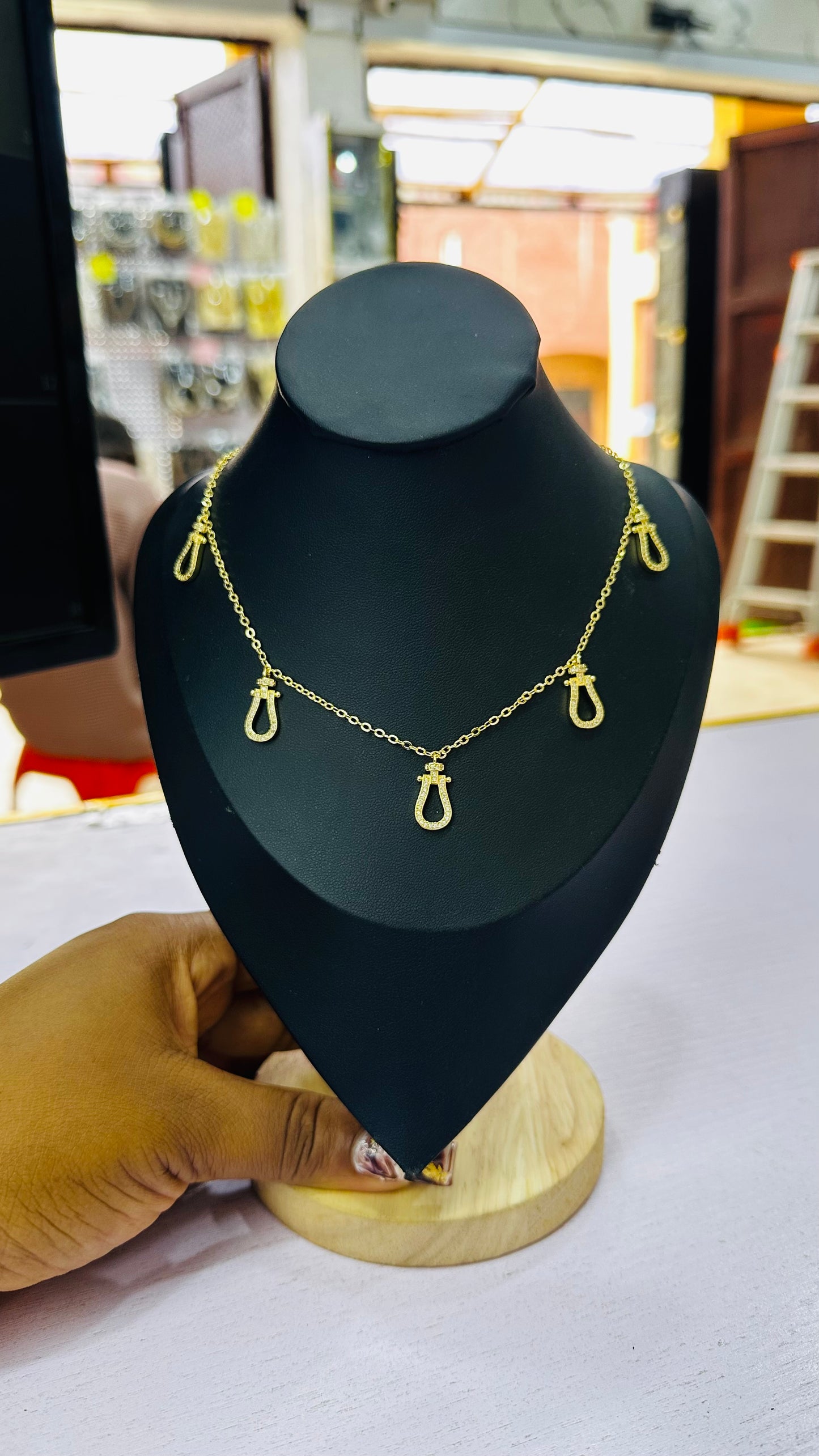 Zirconia Charm Necklace