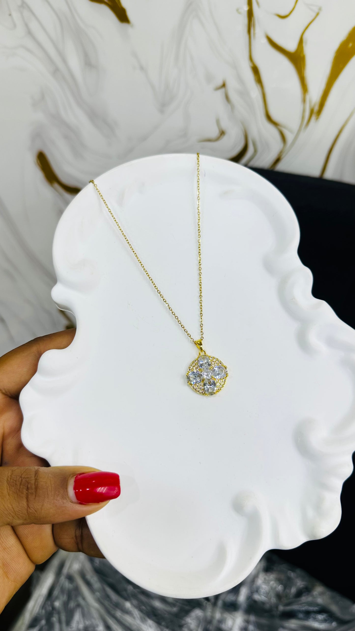 Single Zirconia Necklace