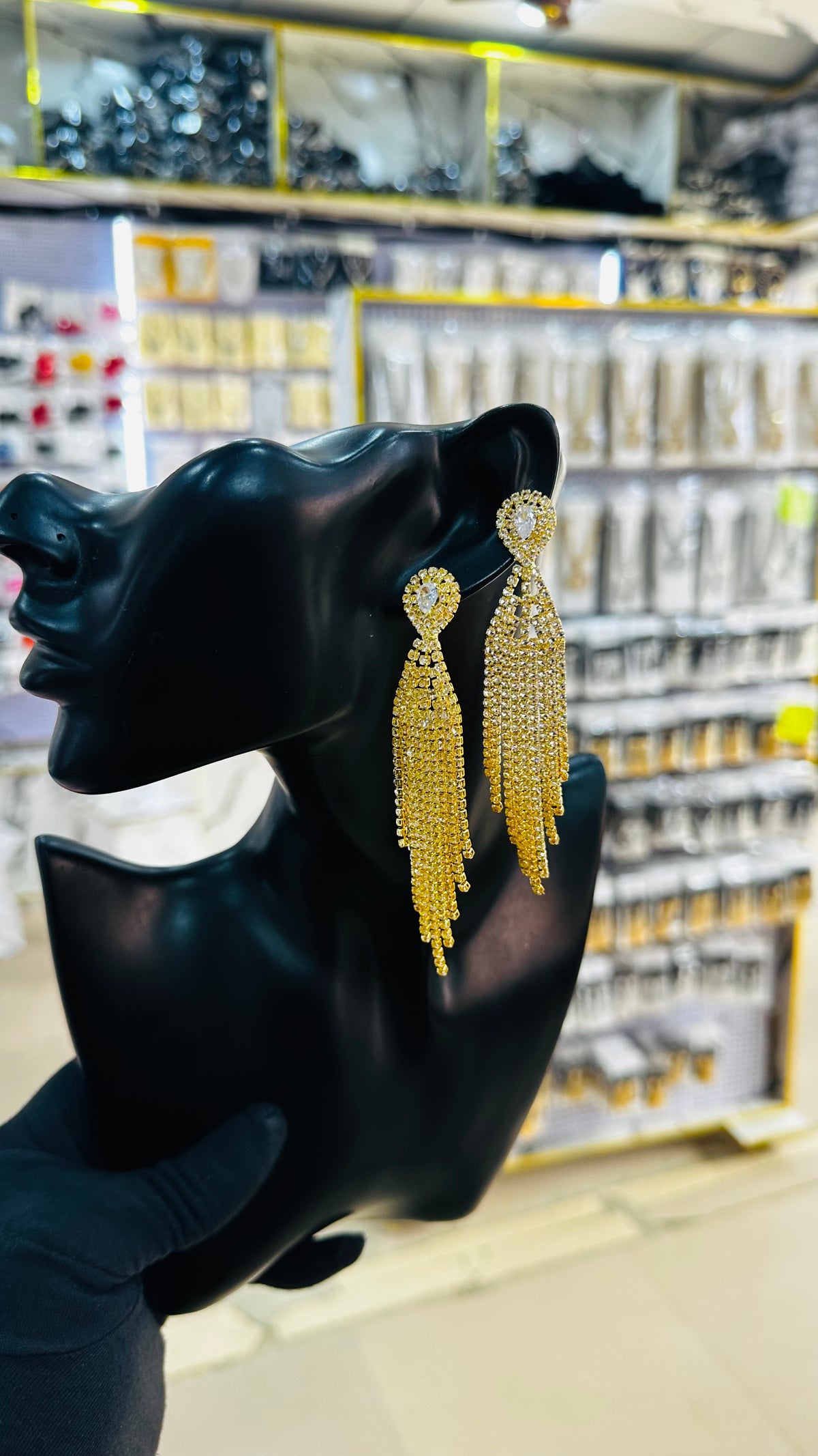 Bridal Zirconia drop Earrings (gold version)