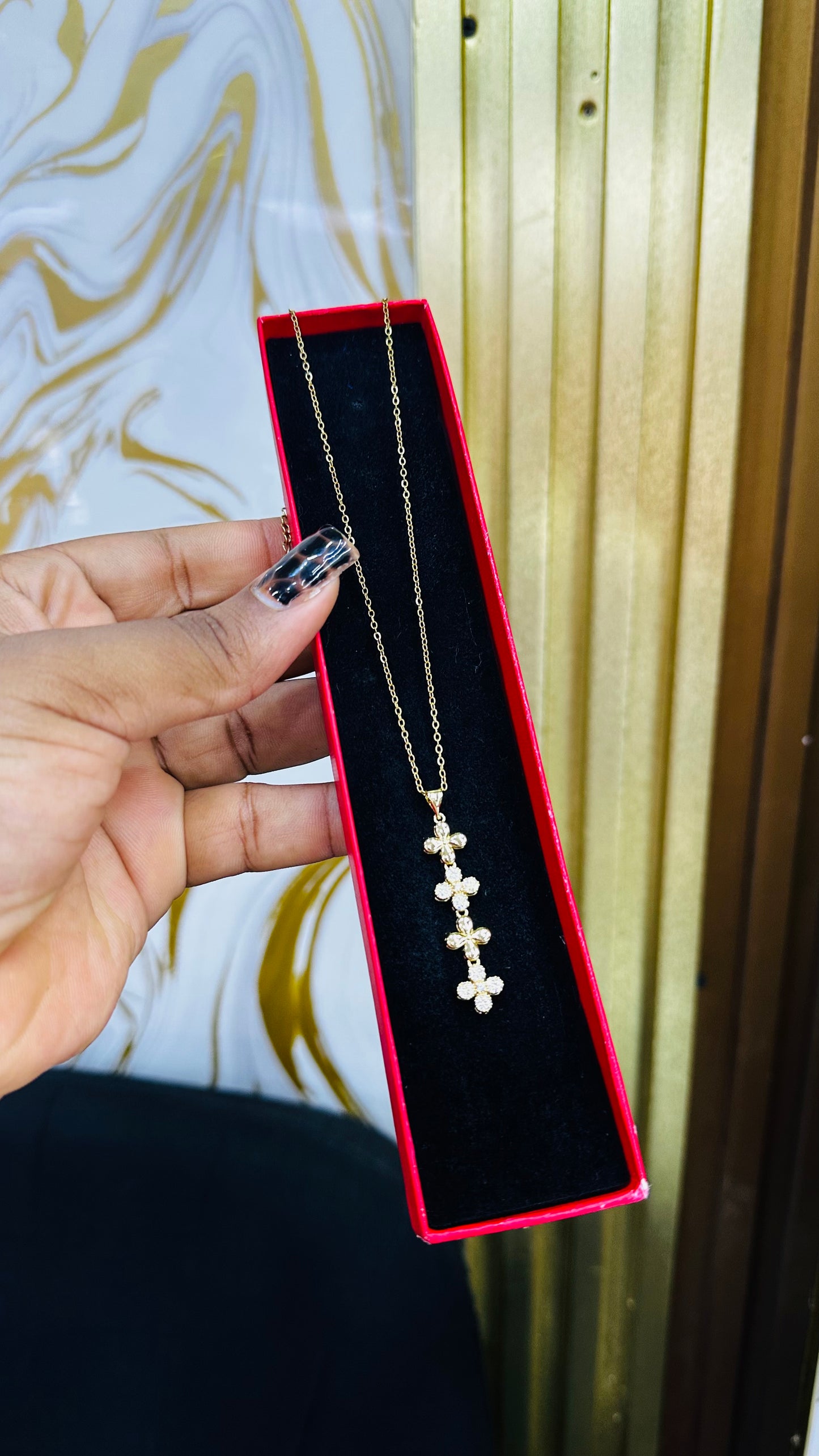 Zirconia Drop Necklaces