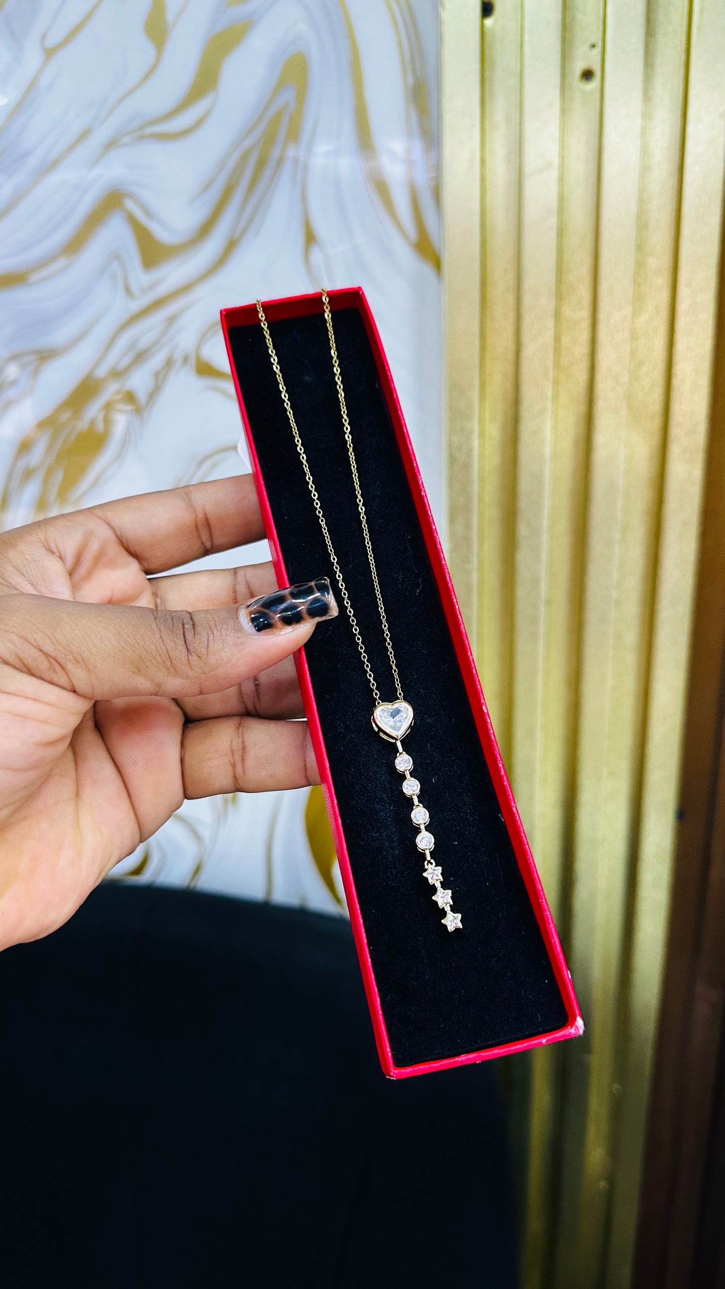 Zirconia Drop Necklaces