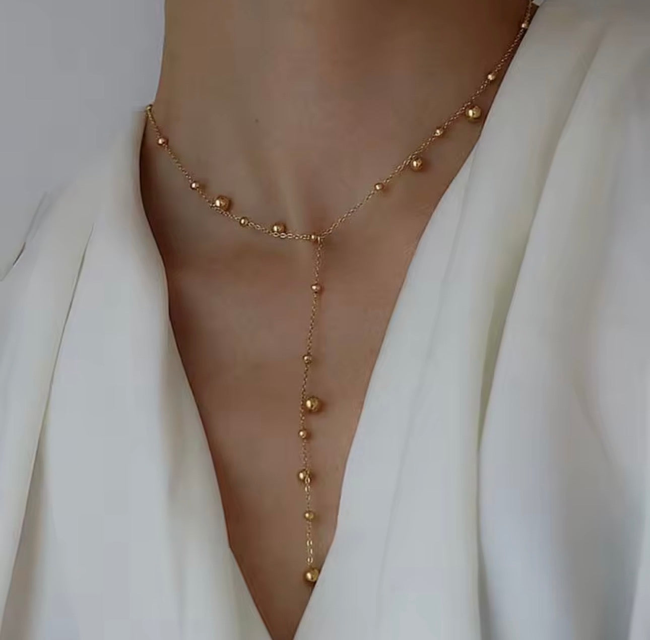 Single drop ball Necklace