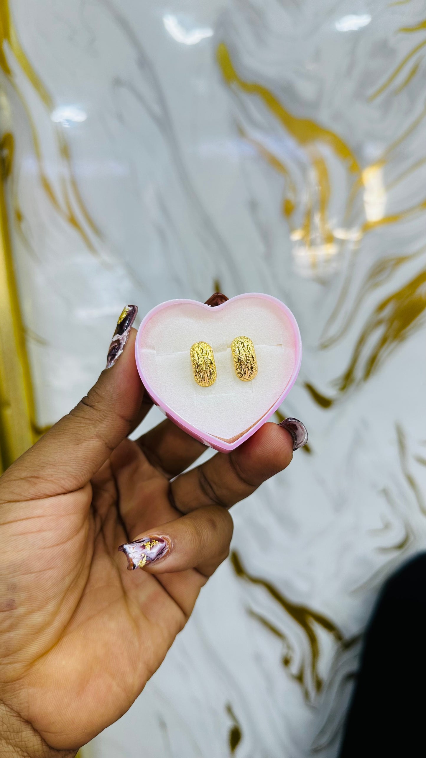 Gold Stud Earrings