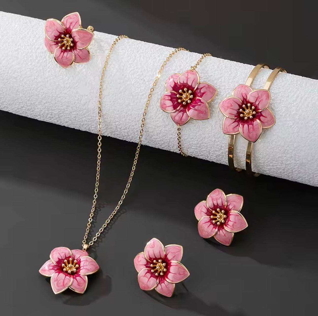 Flower complete Jewelry Set