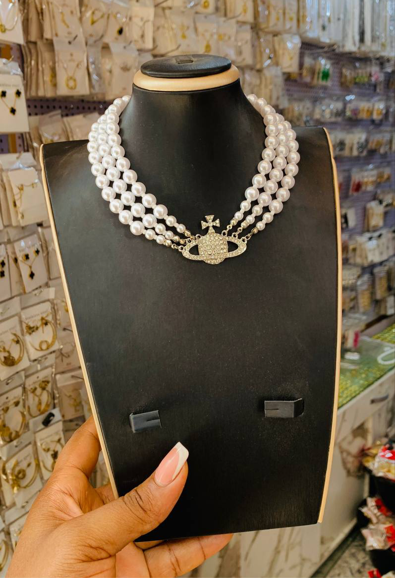 Designer Pearl choker