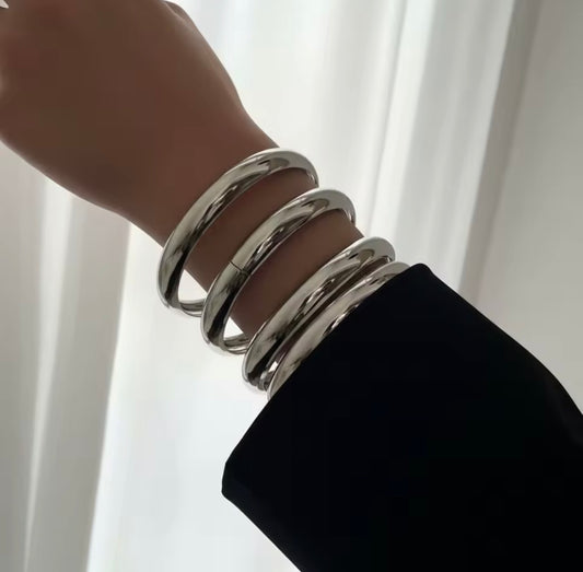 4 n 1 silver bangles