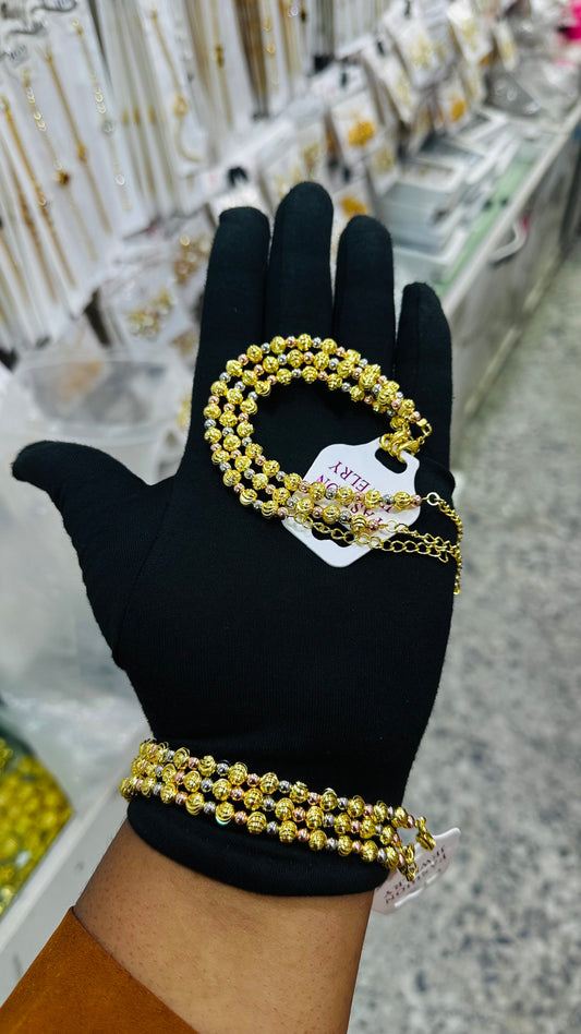 3n1 3tone Ball bracelet