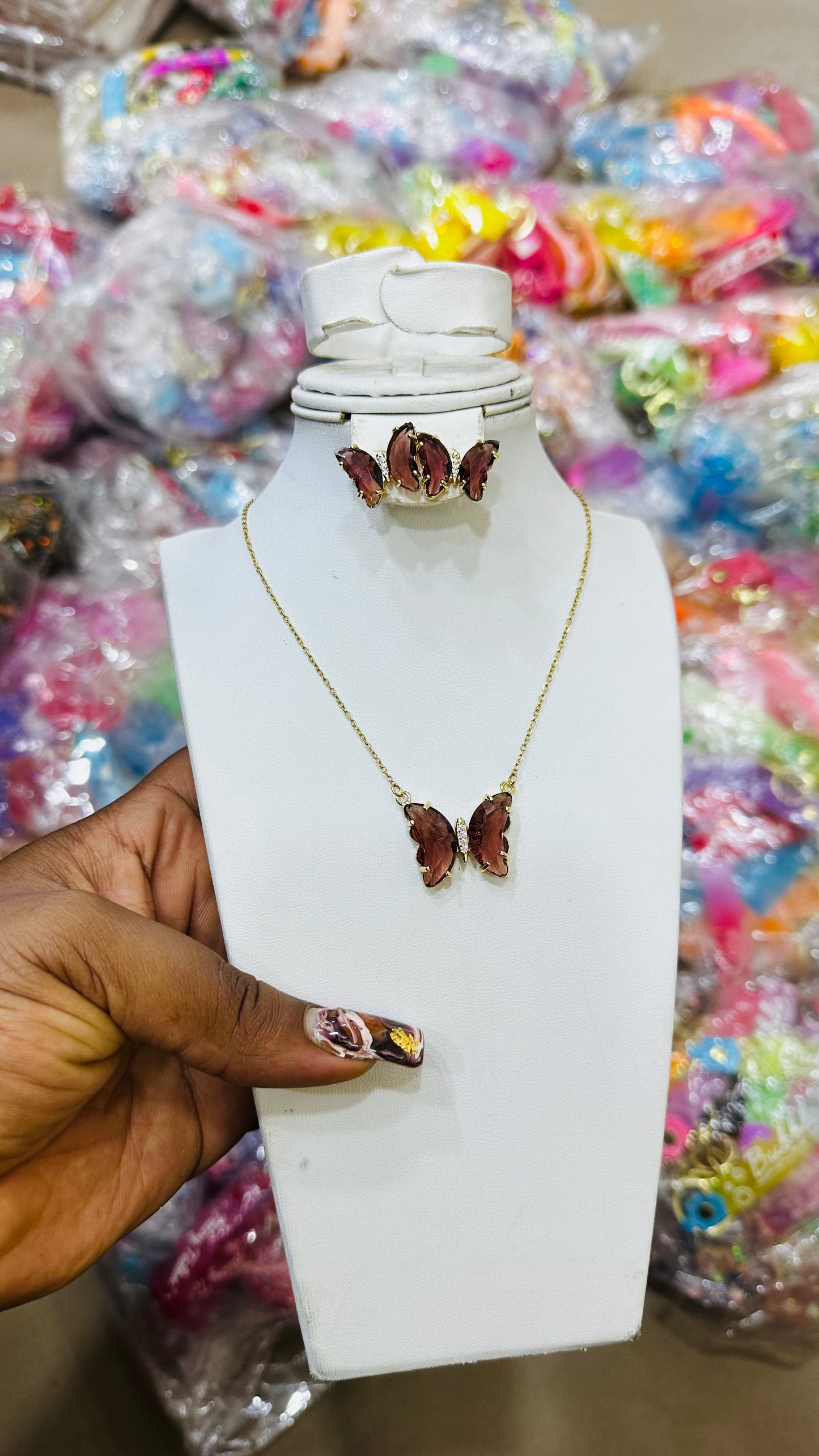 🦋Crystal butterfly Jewelry