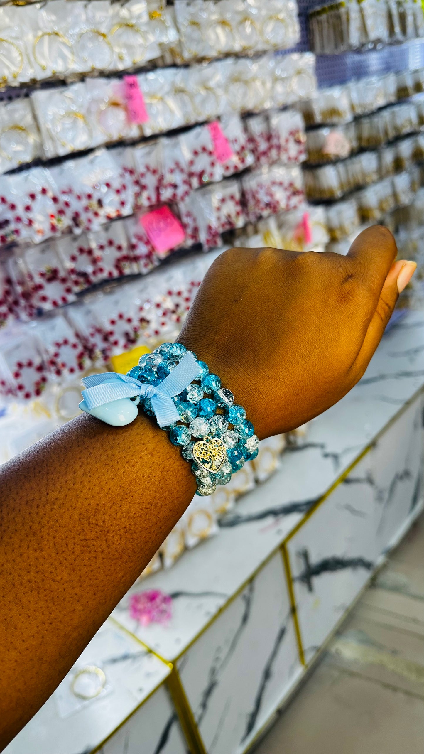 Crystal bead set