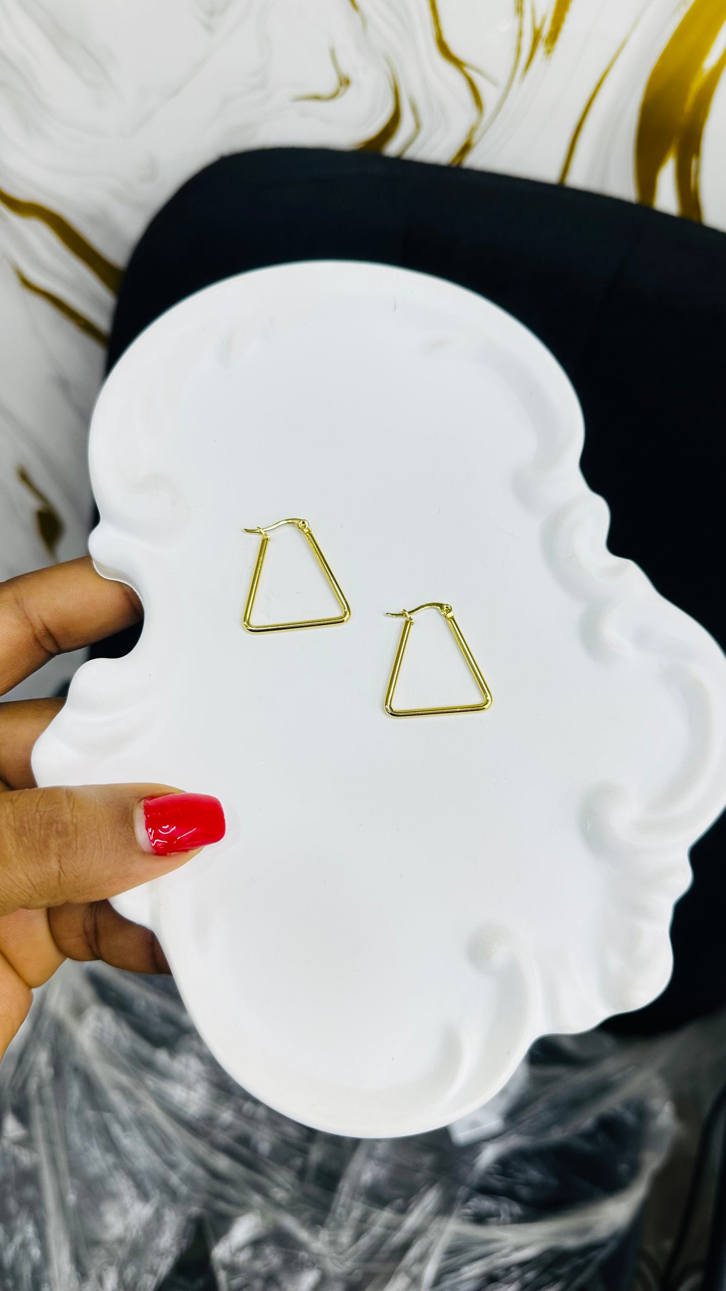 Steel Shapes earrings (small size)