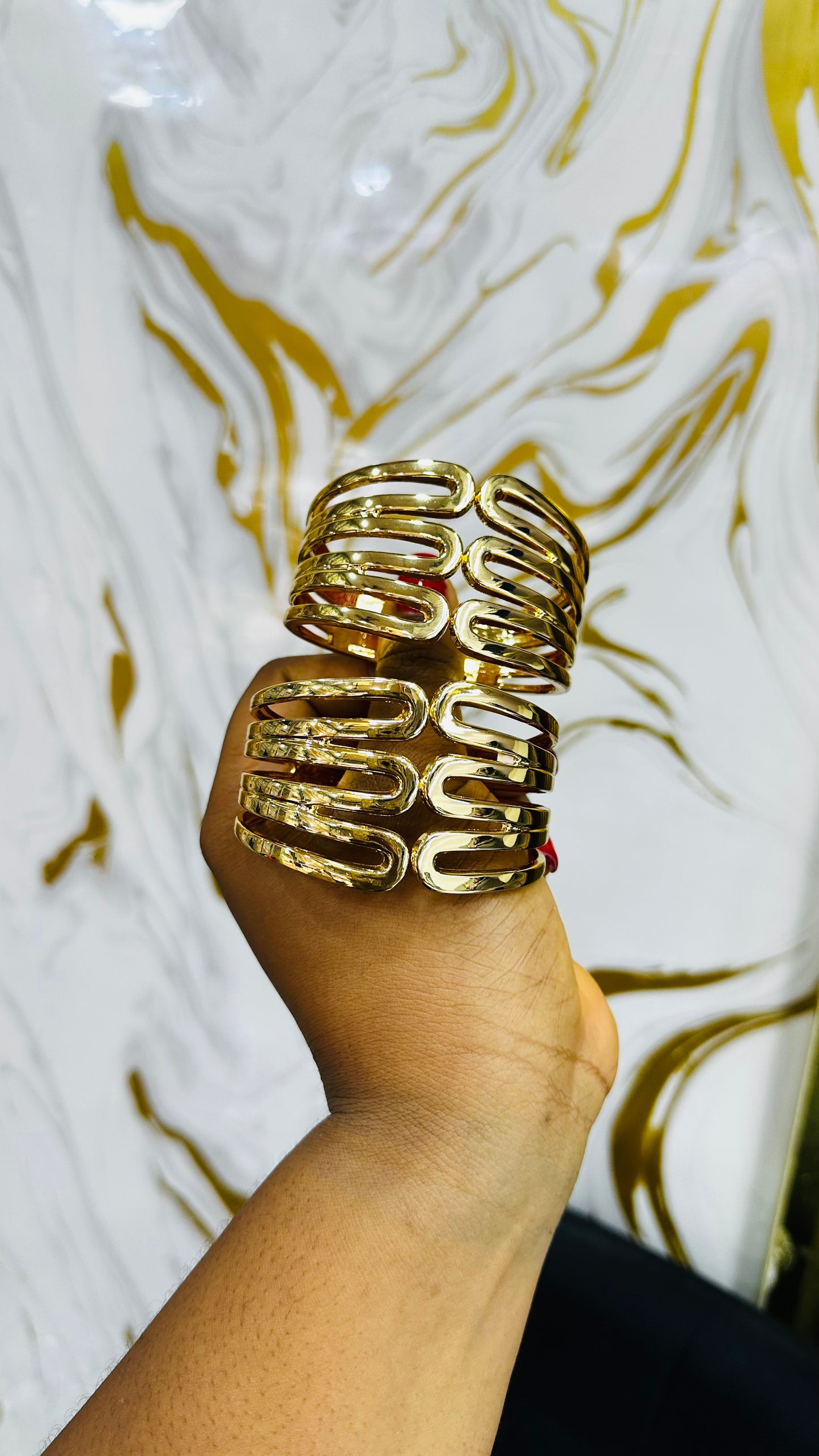 Chunky bangles (gold)