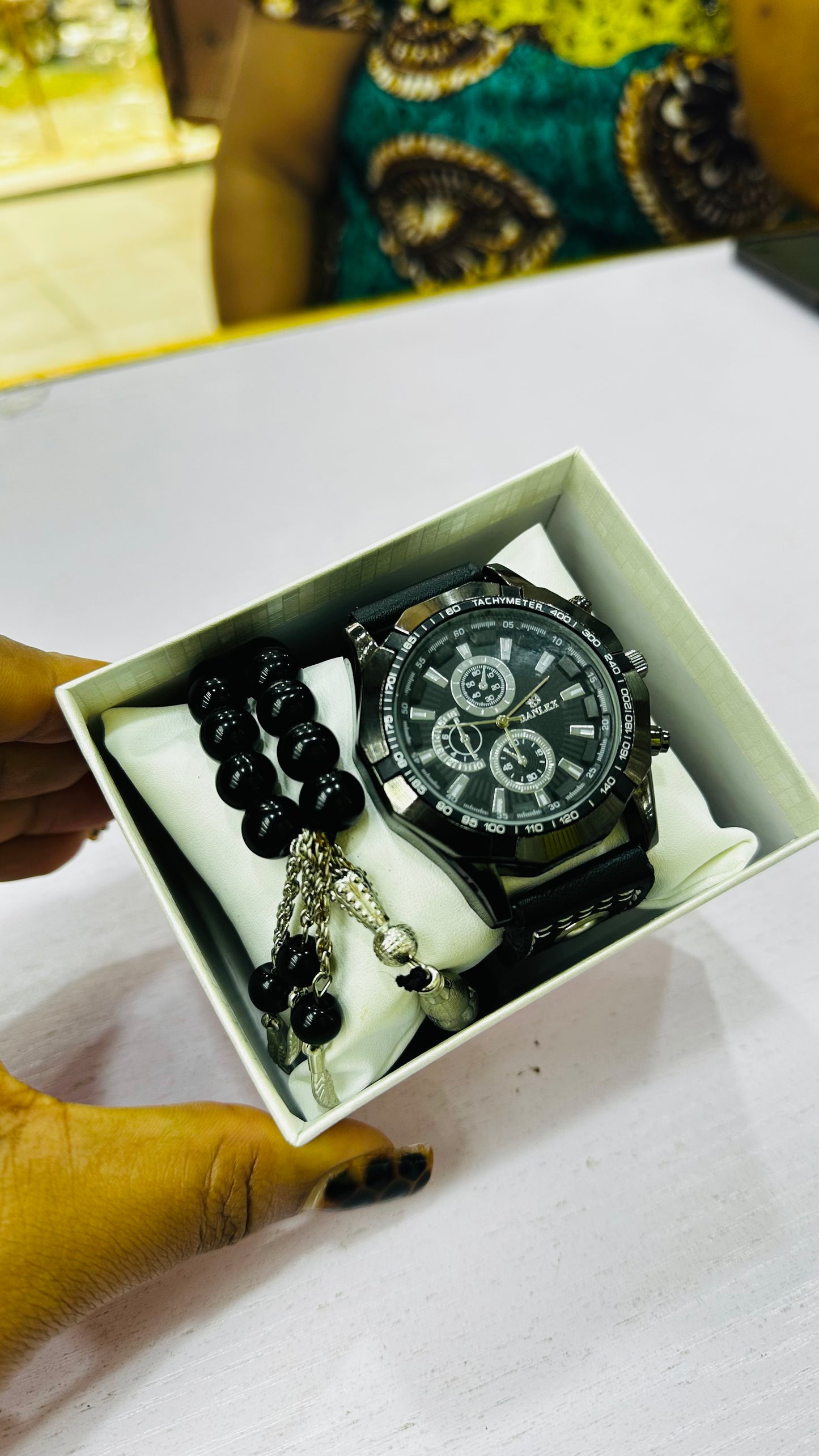 Leather Watch/Bracelet set