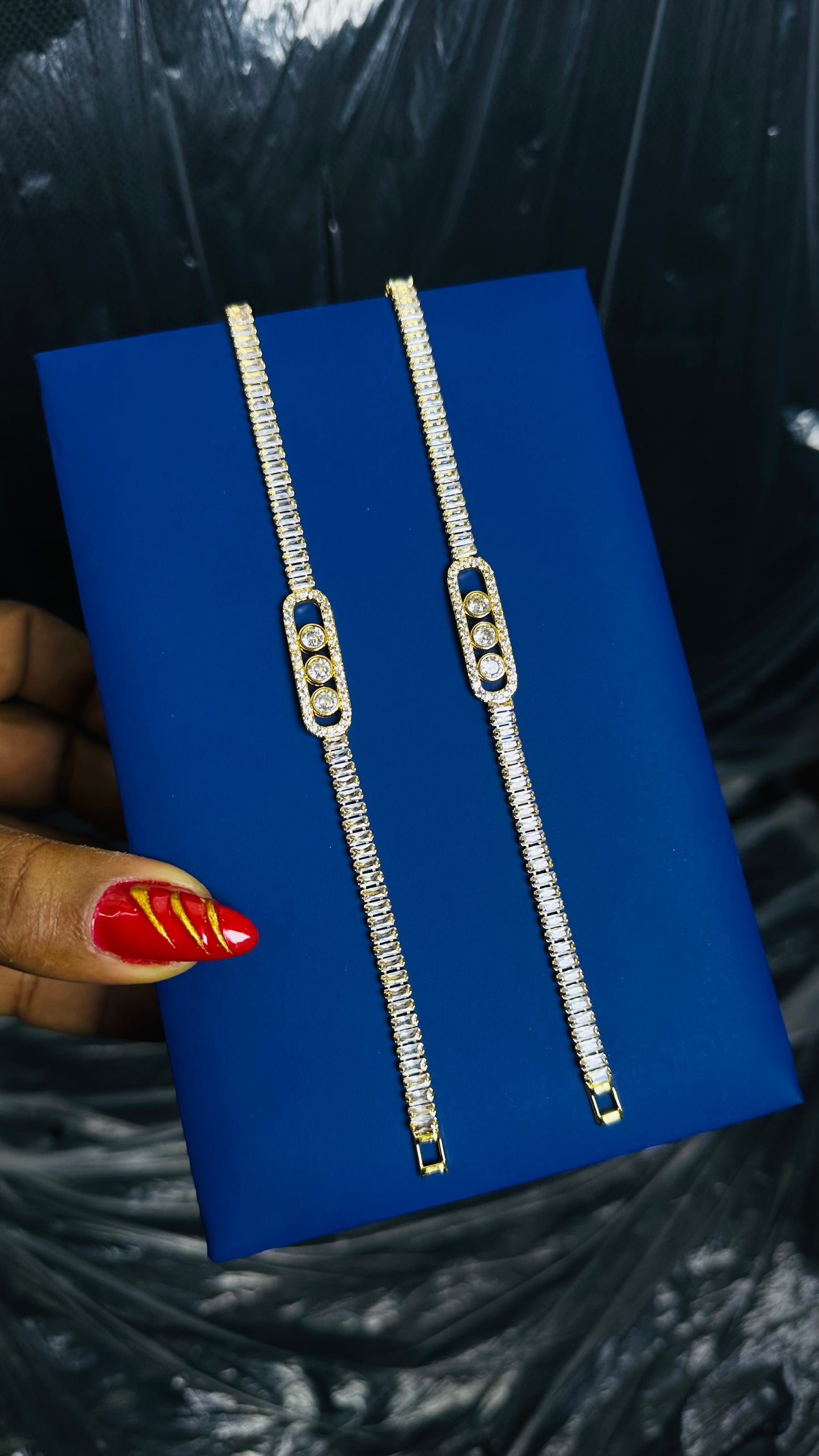 Zirconia Bracelet 2(gold)