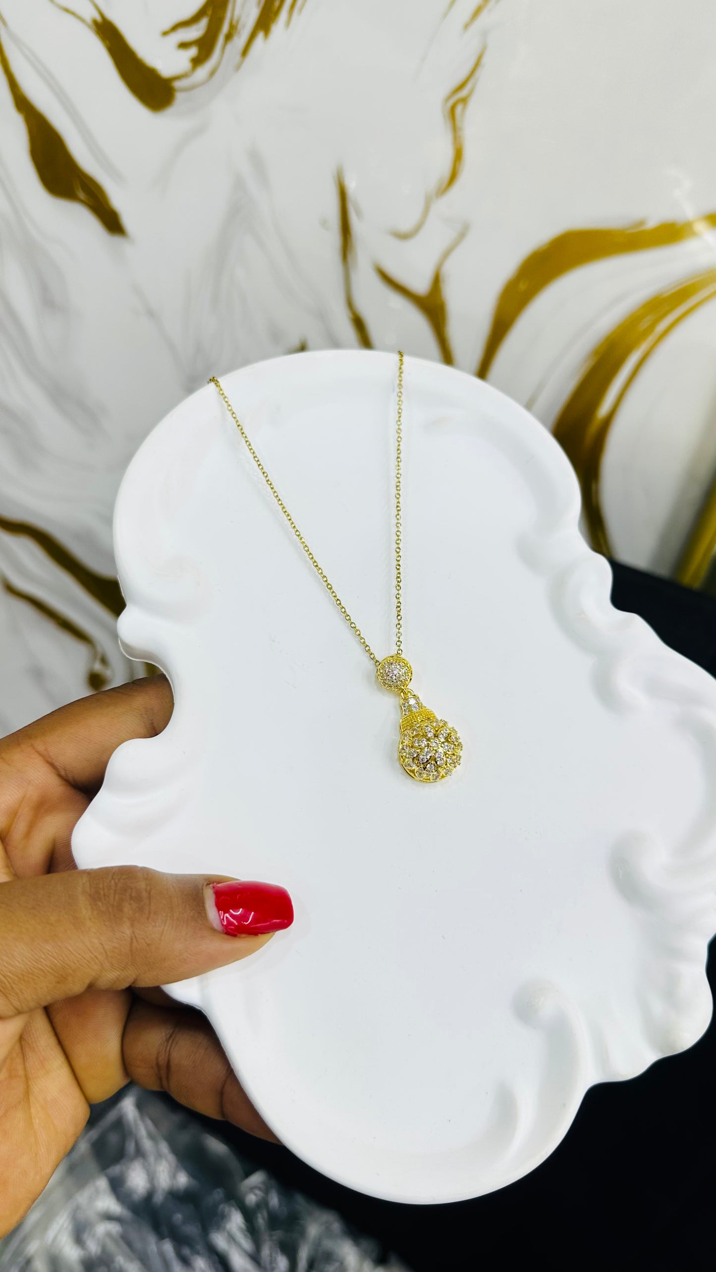Single Zirconia Necklace