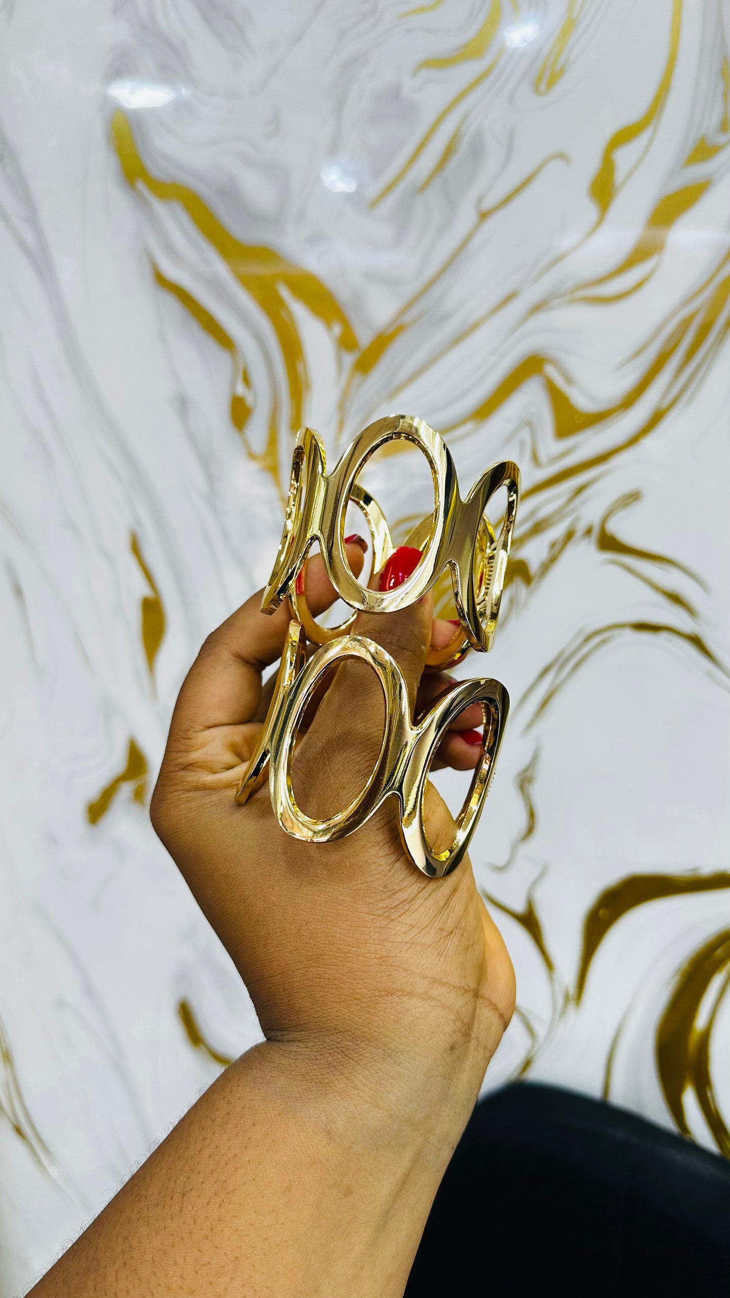 Chunky bangles (gold)