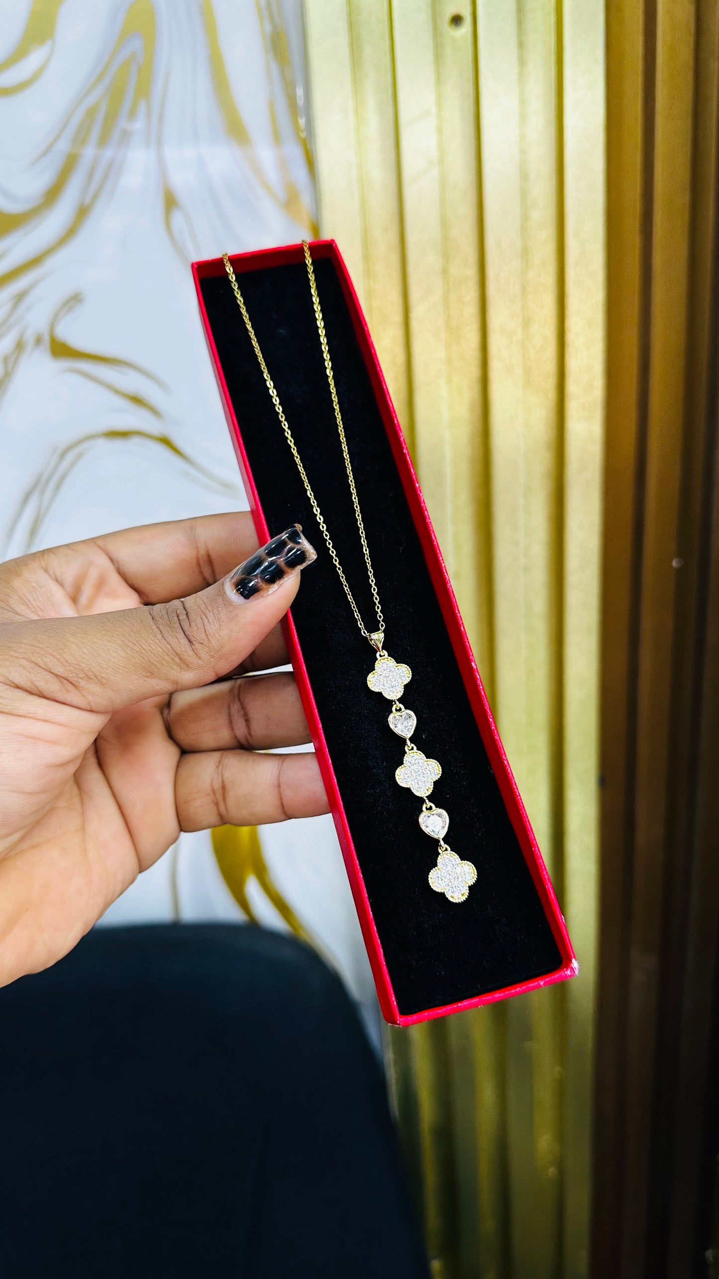 Zirconia Drop Necklaces