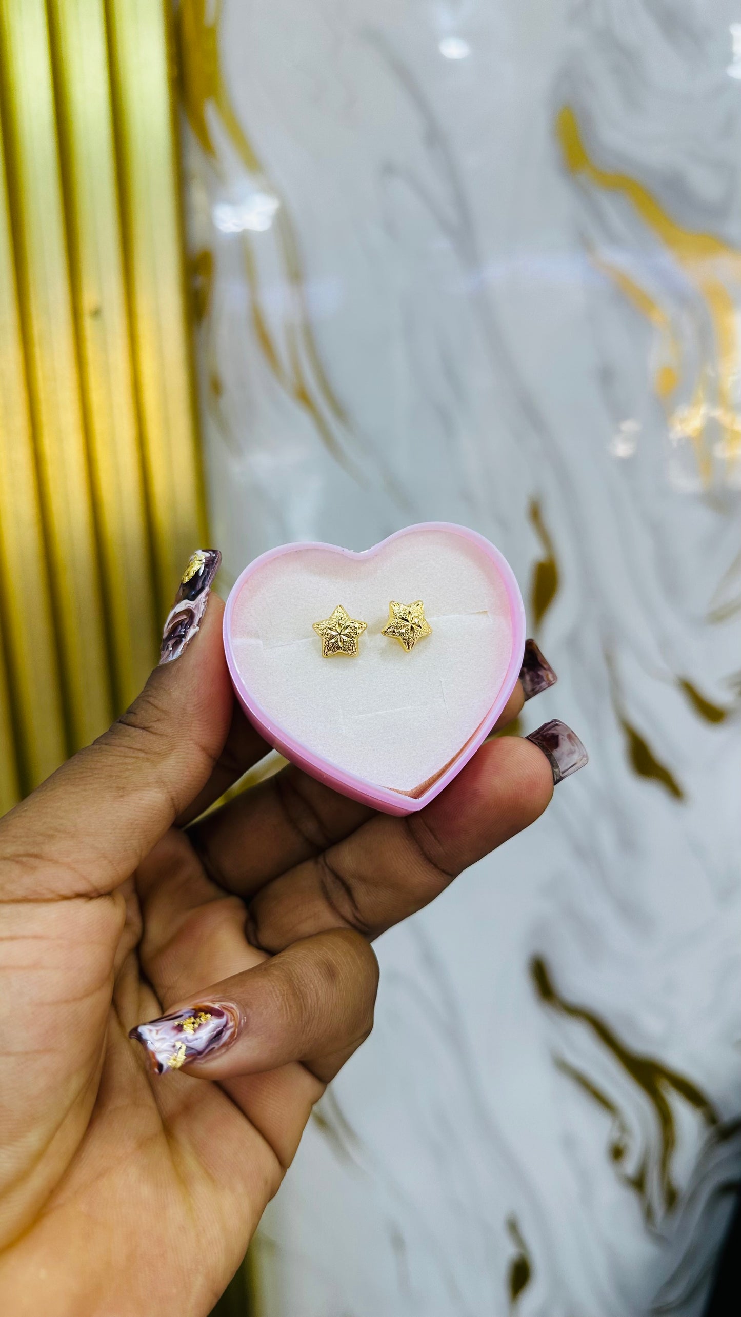Gold Stud Earrings